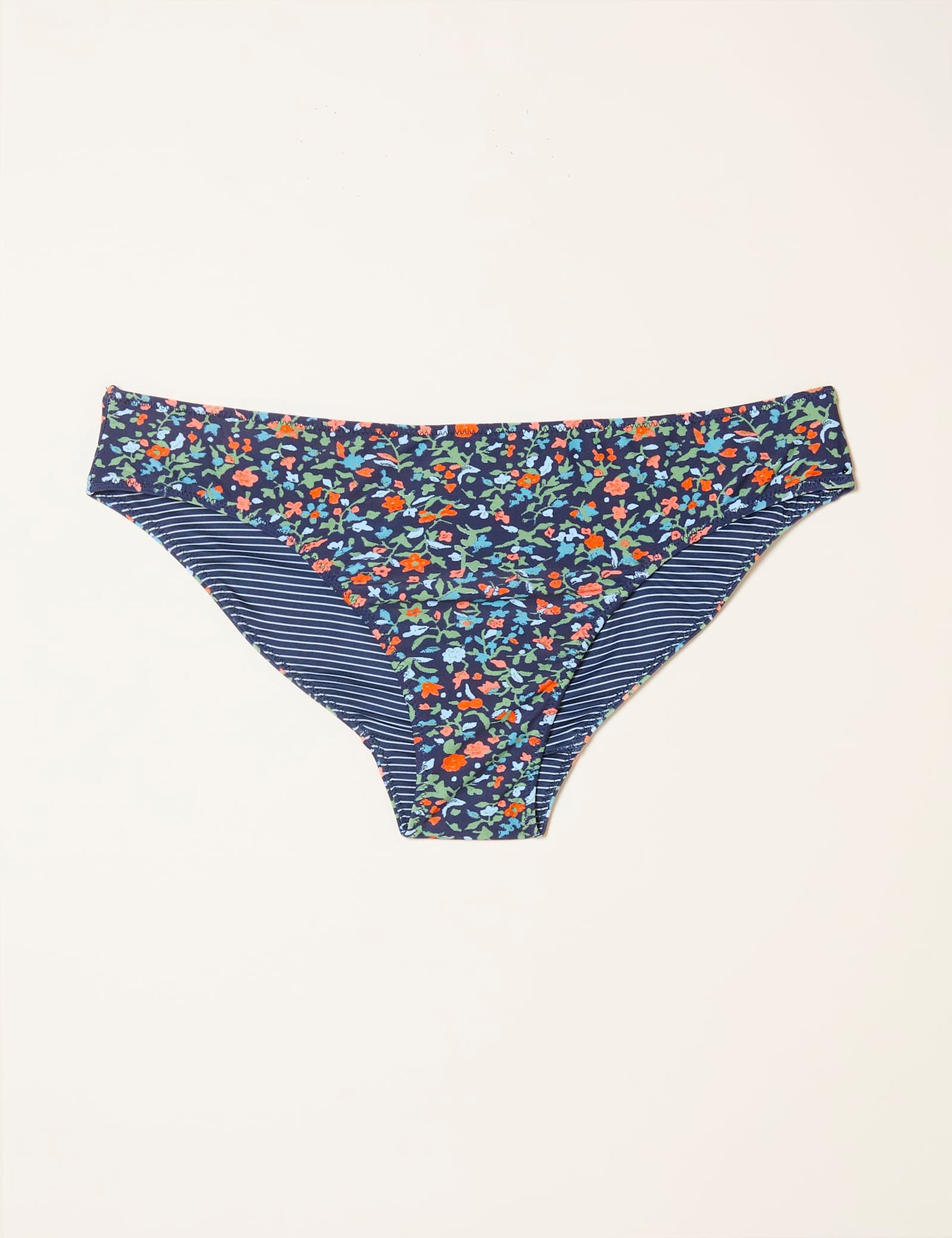 Floral High Leg Bikini Bottoms - image 1