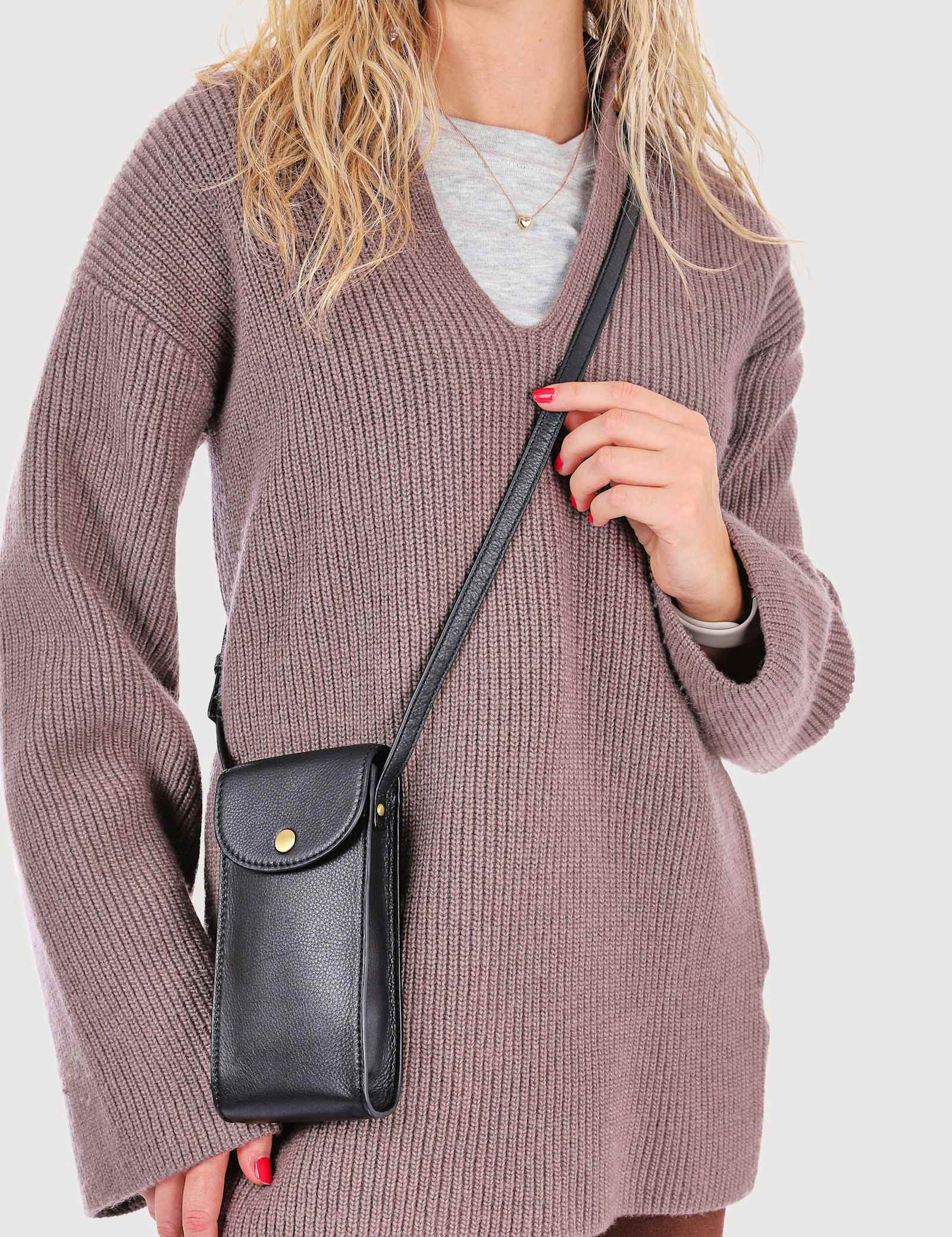 Leather Cross Body Bag - image 3