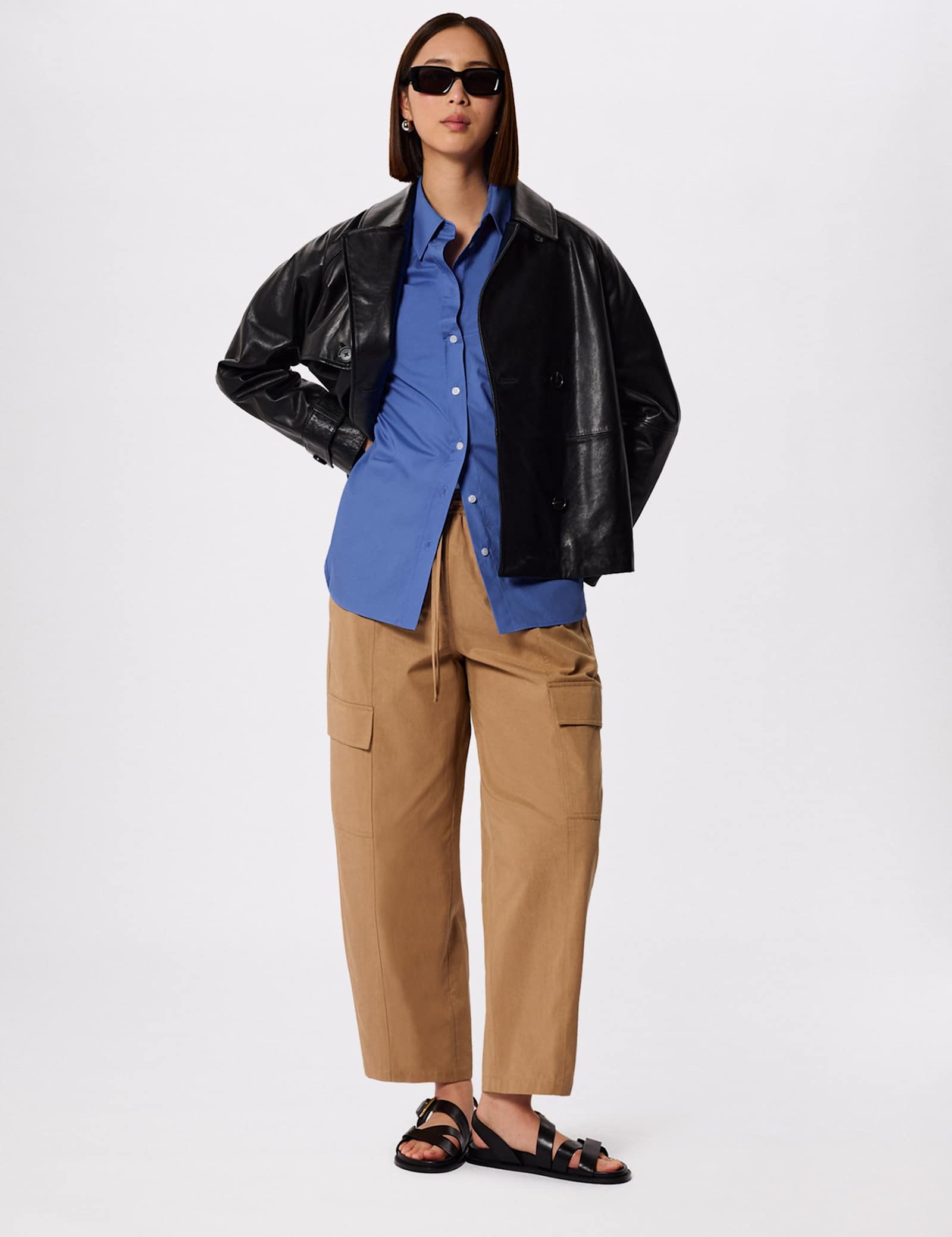 Pure Cotton Poplin Oversized Shirt - image 2