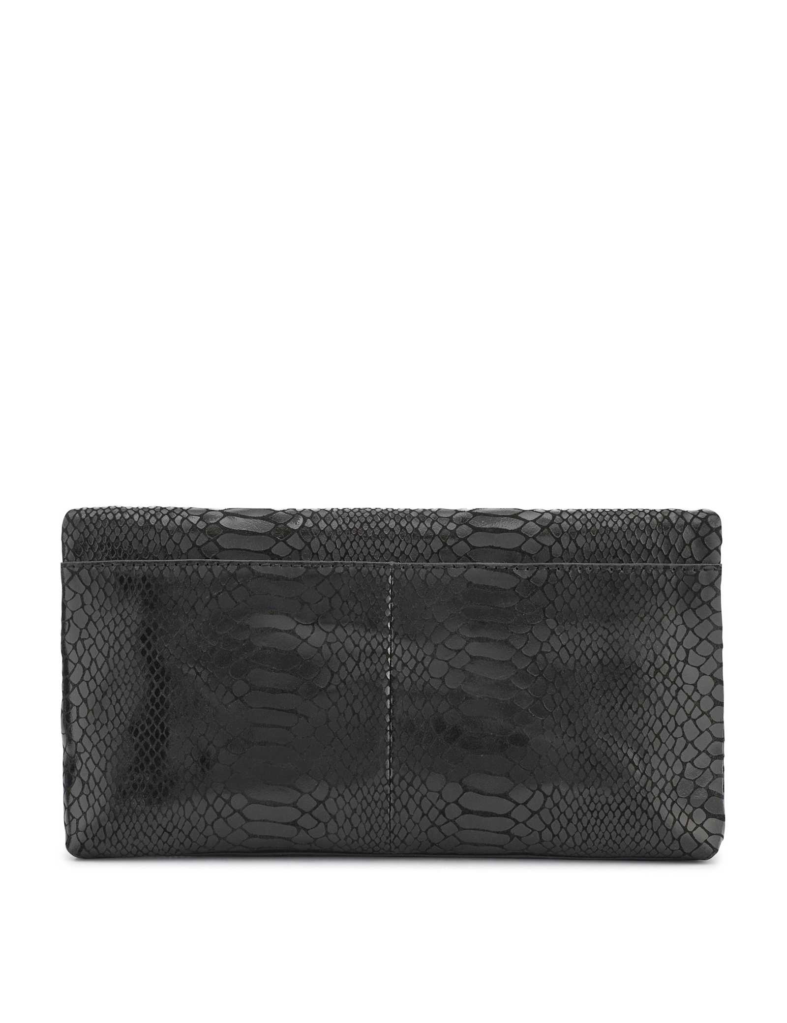 Leather Patent Snakeskin Clutch Bag - image 4