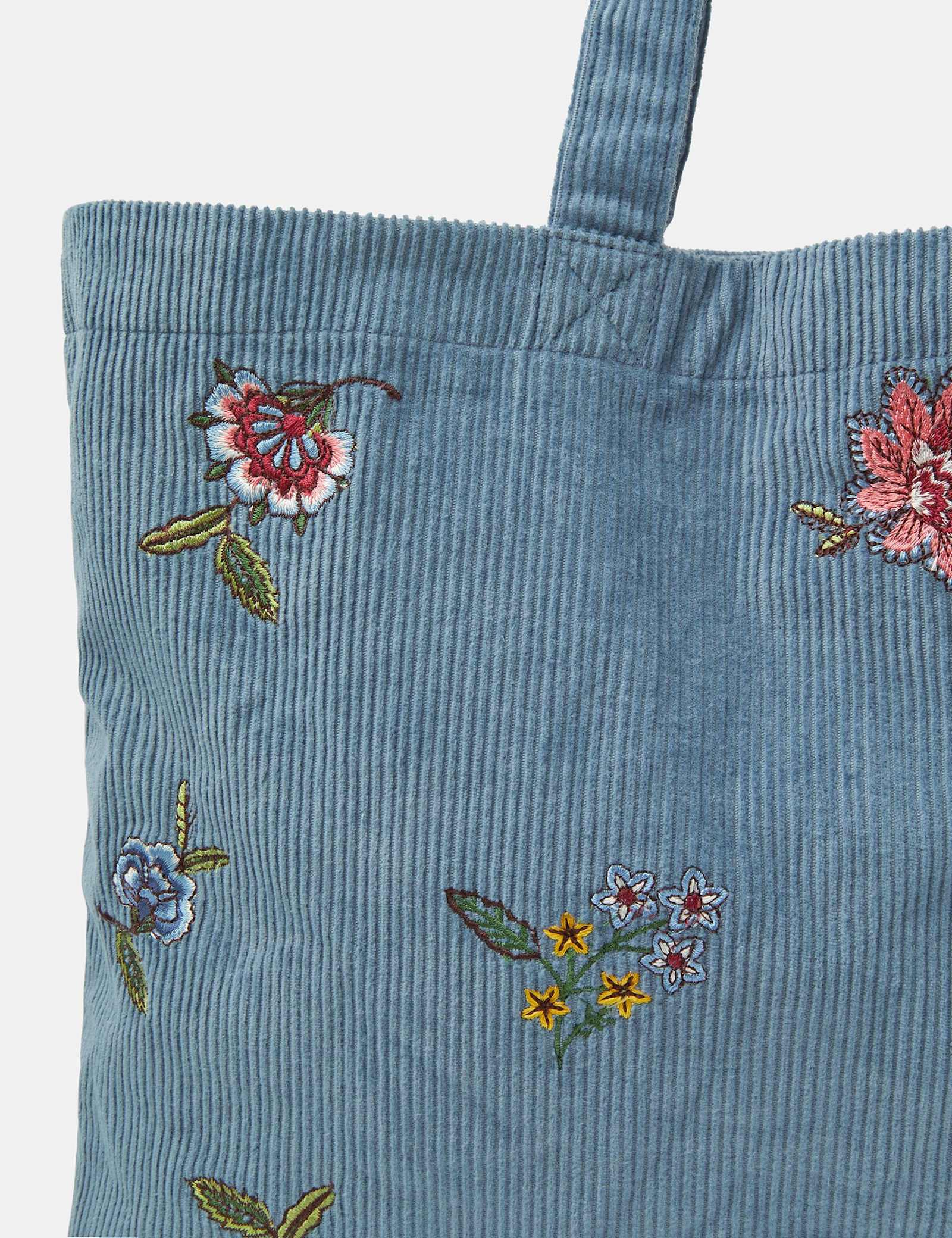 Cord Floral Tote Bag - image 2