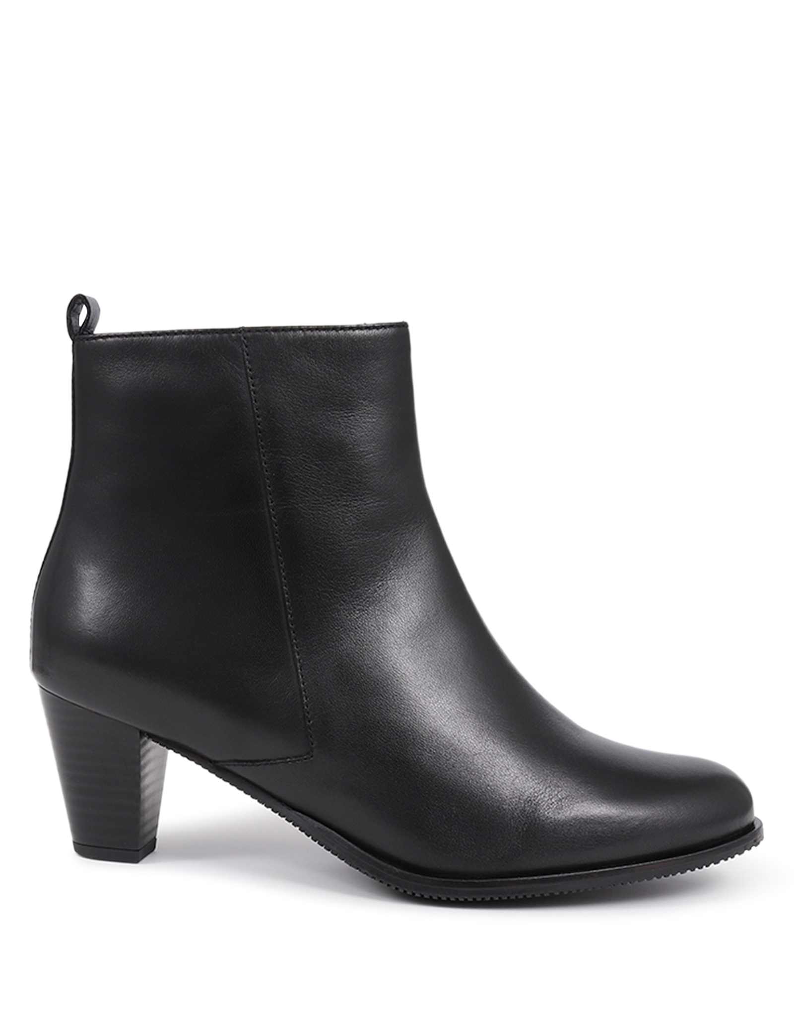 Wide Fit Leather Block Heel Ankle Boots - image 2