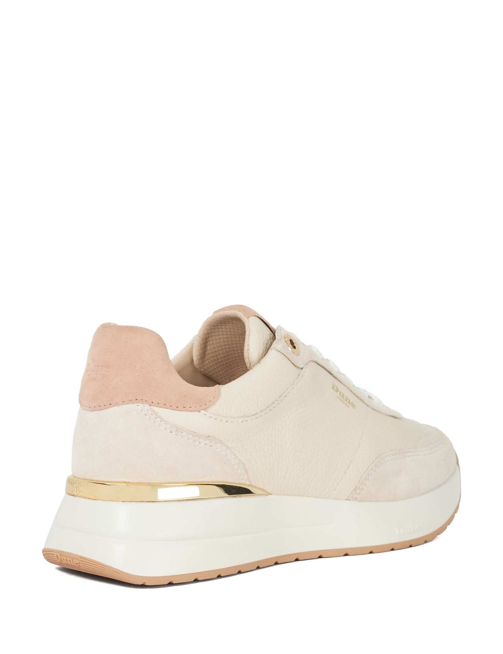 Leather Metallic Trainers - image 3