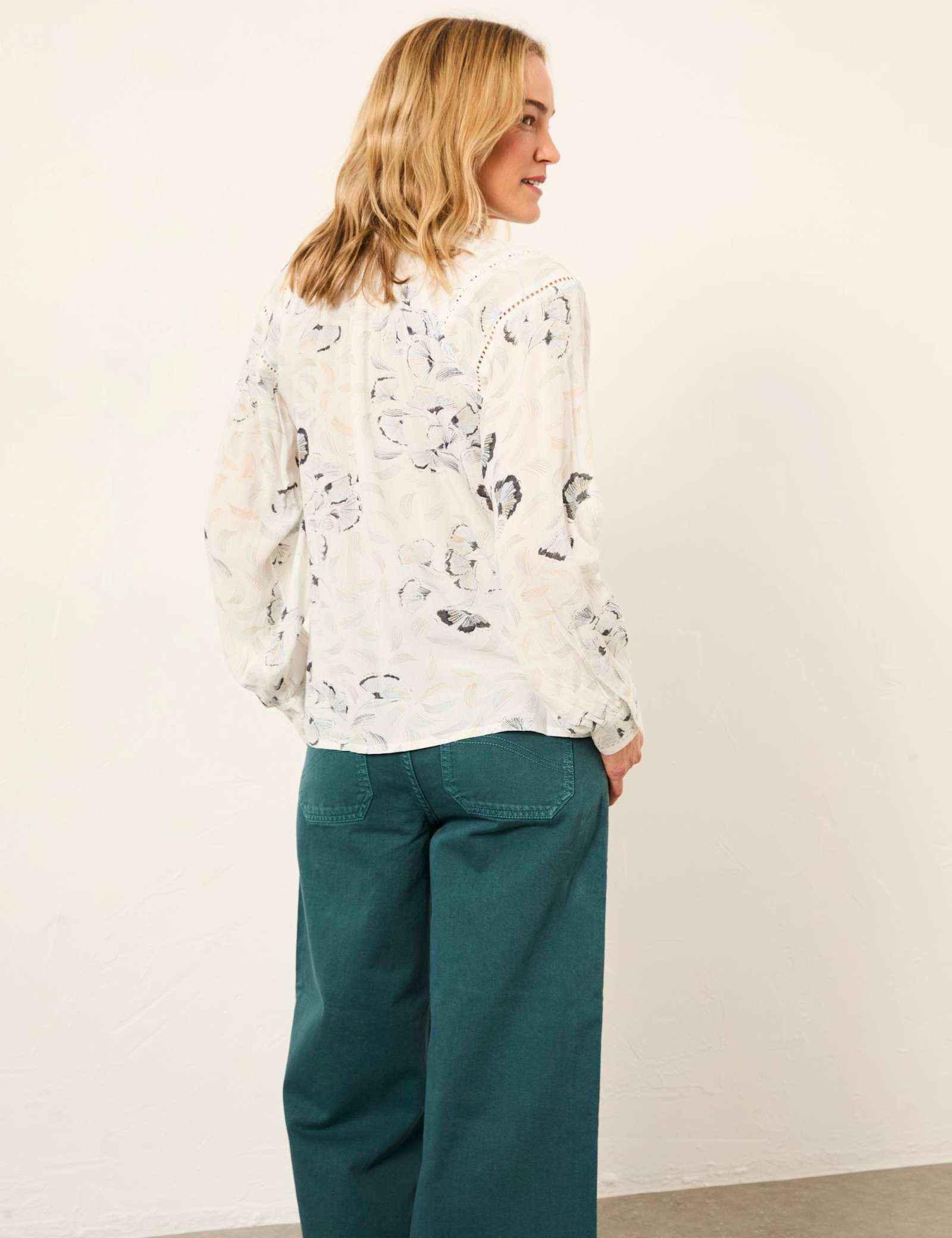 Floral Button Through Blouse - image 5