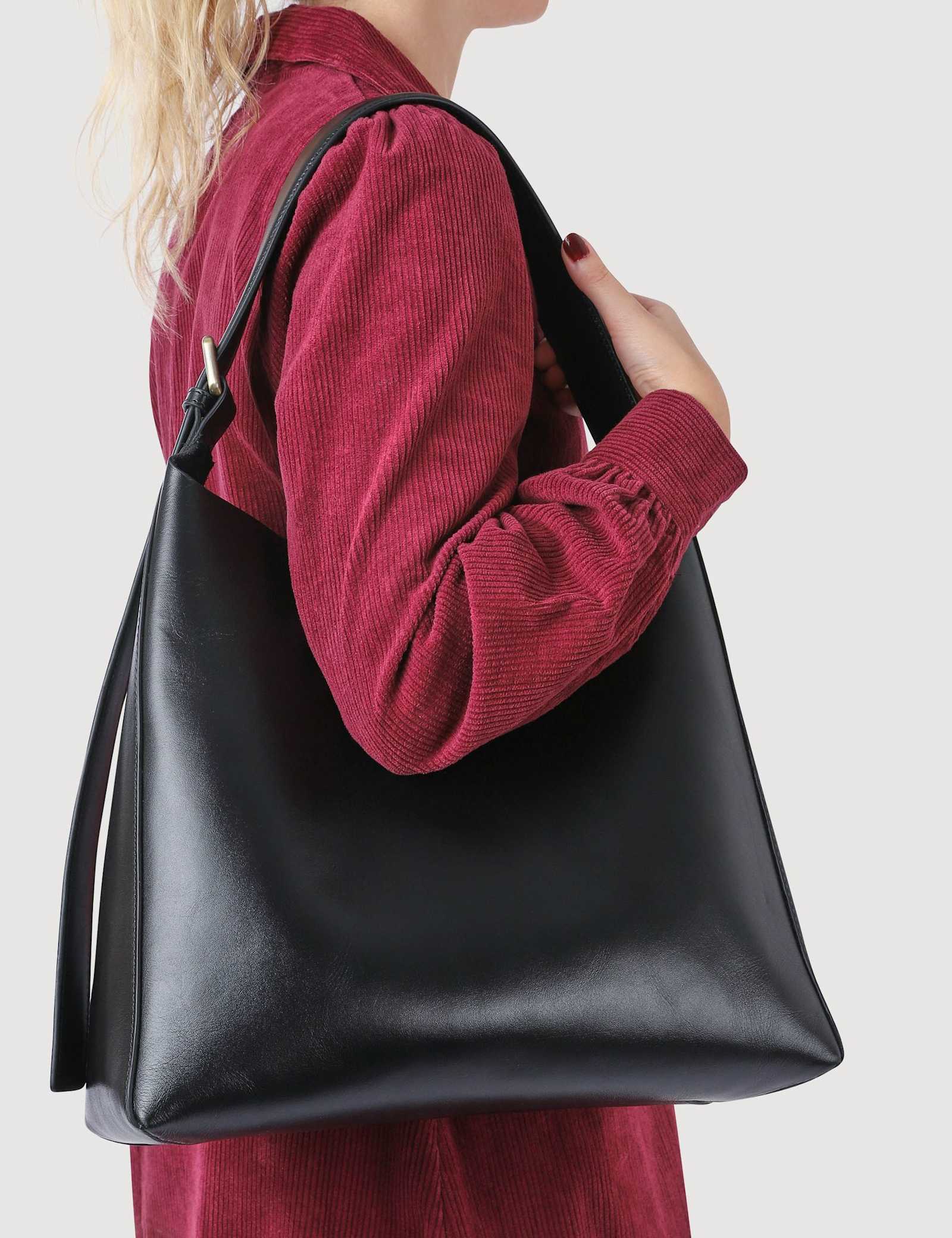 Leather Adjustable Strap Shoulder Bag - image 3