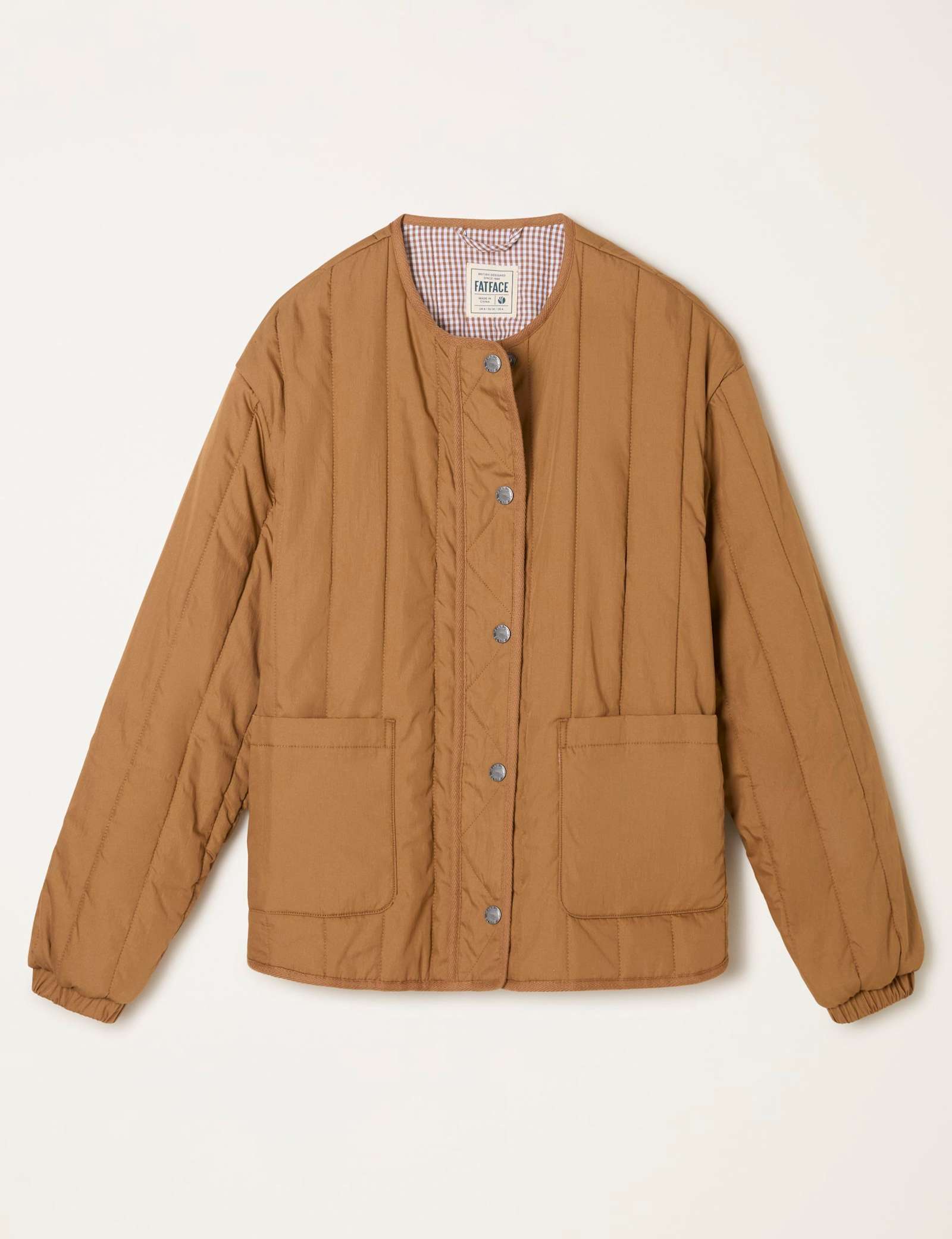 Cotton Rich Quilted Collarless Jacket - image 2