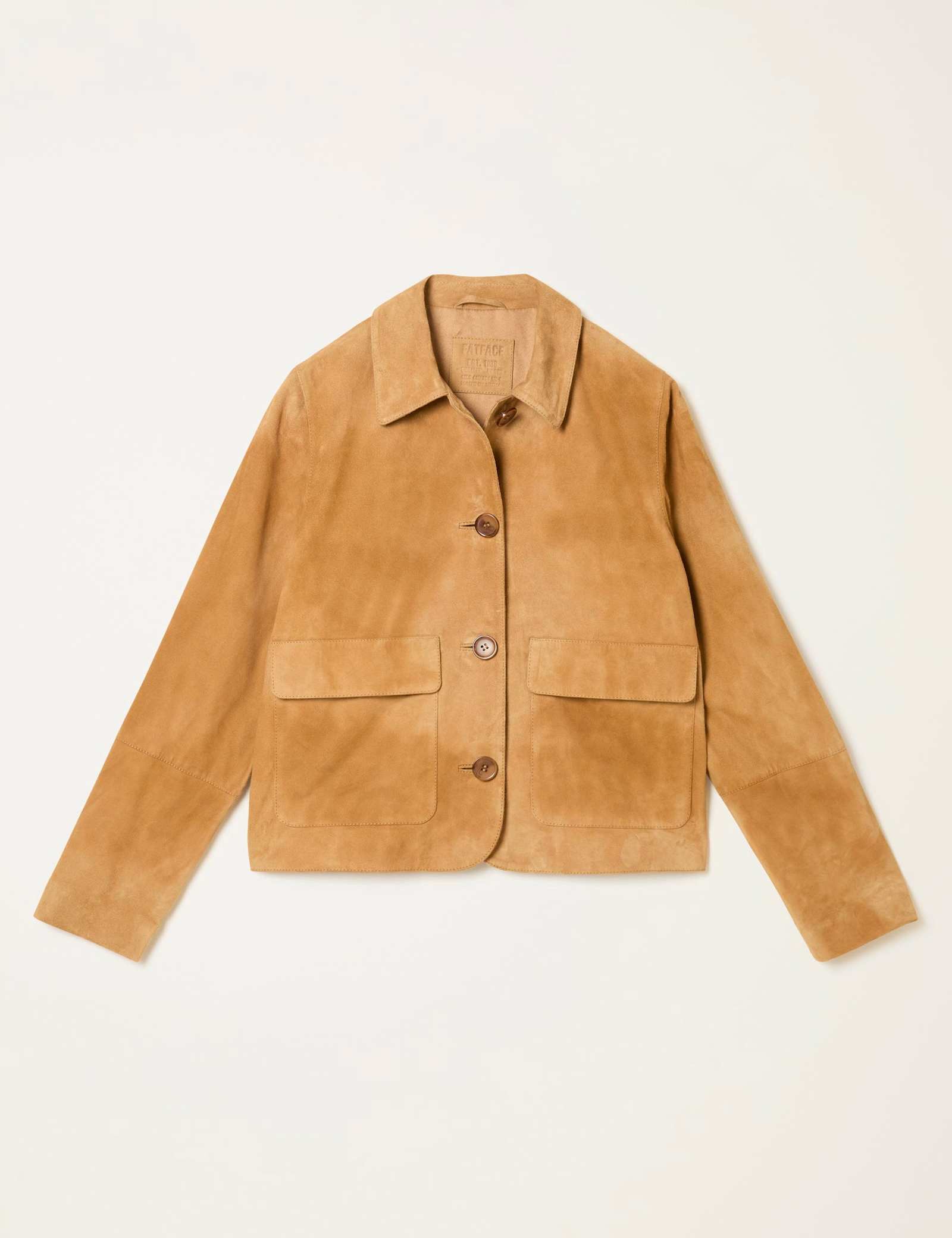 Suede Collared Short Jacket - image 1