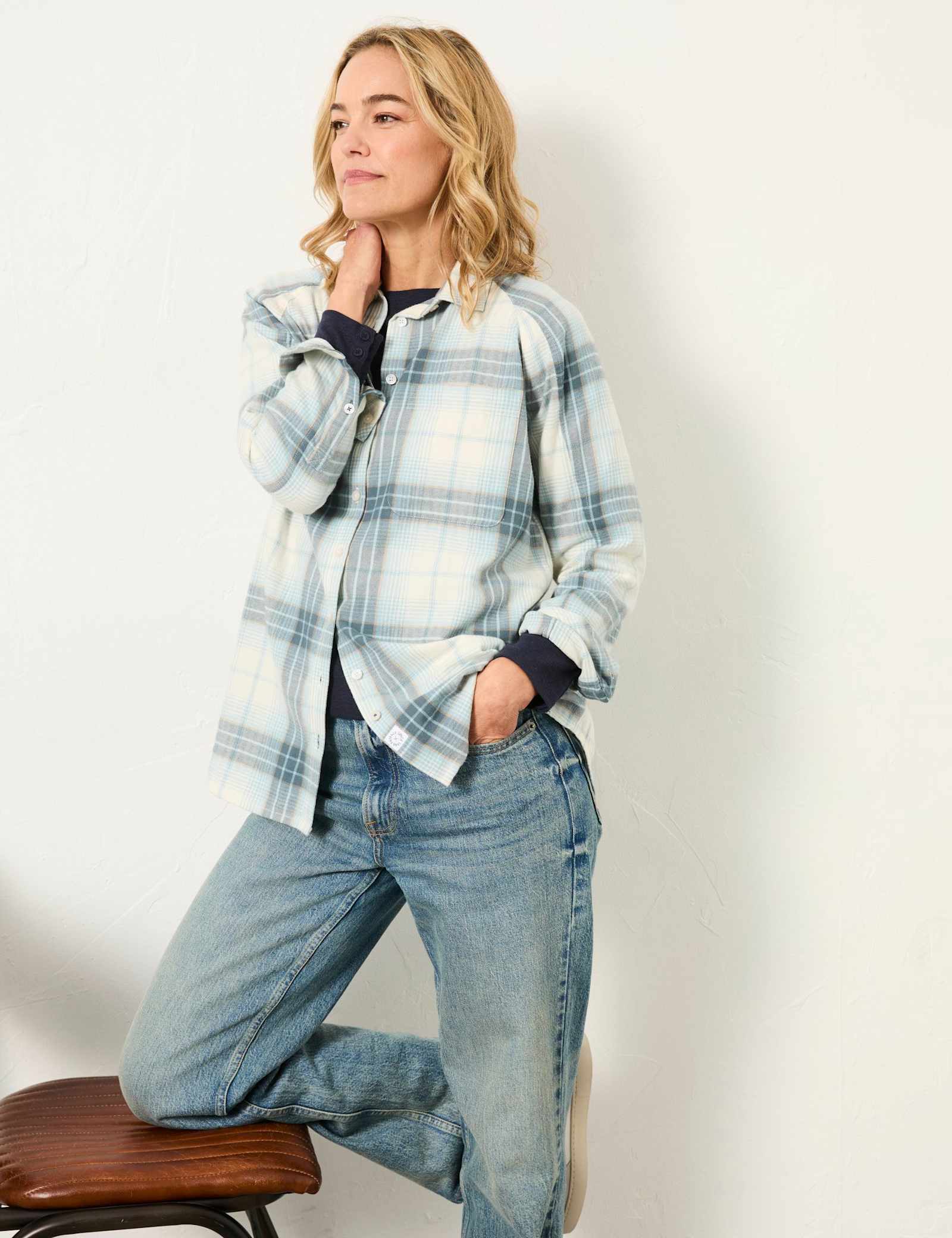 Pure Cotton Checked Shirt - image 2