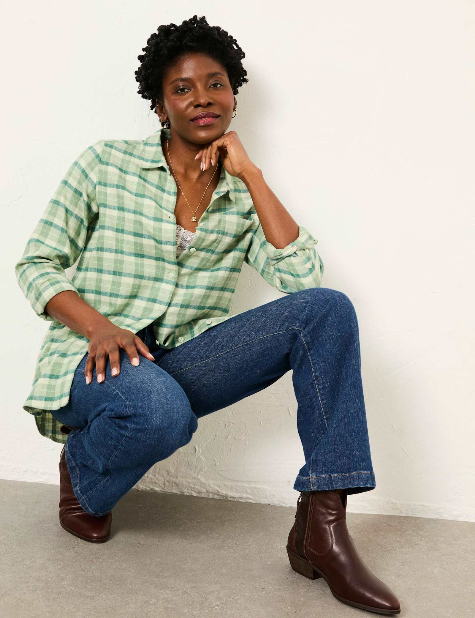 Pure Cotton Checked Shirt - image 3