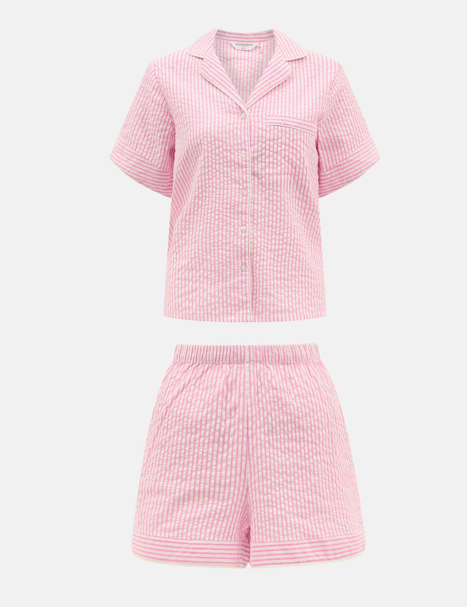 Pure Cotton Striped Shortie Set - image 1