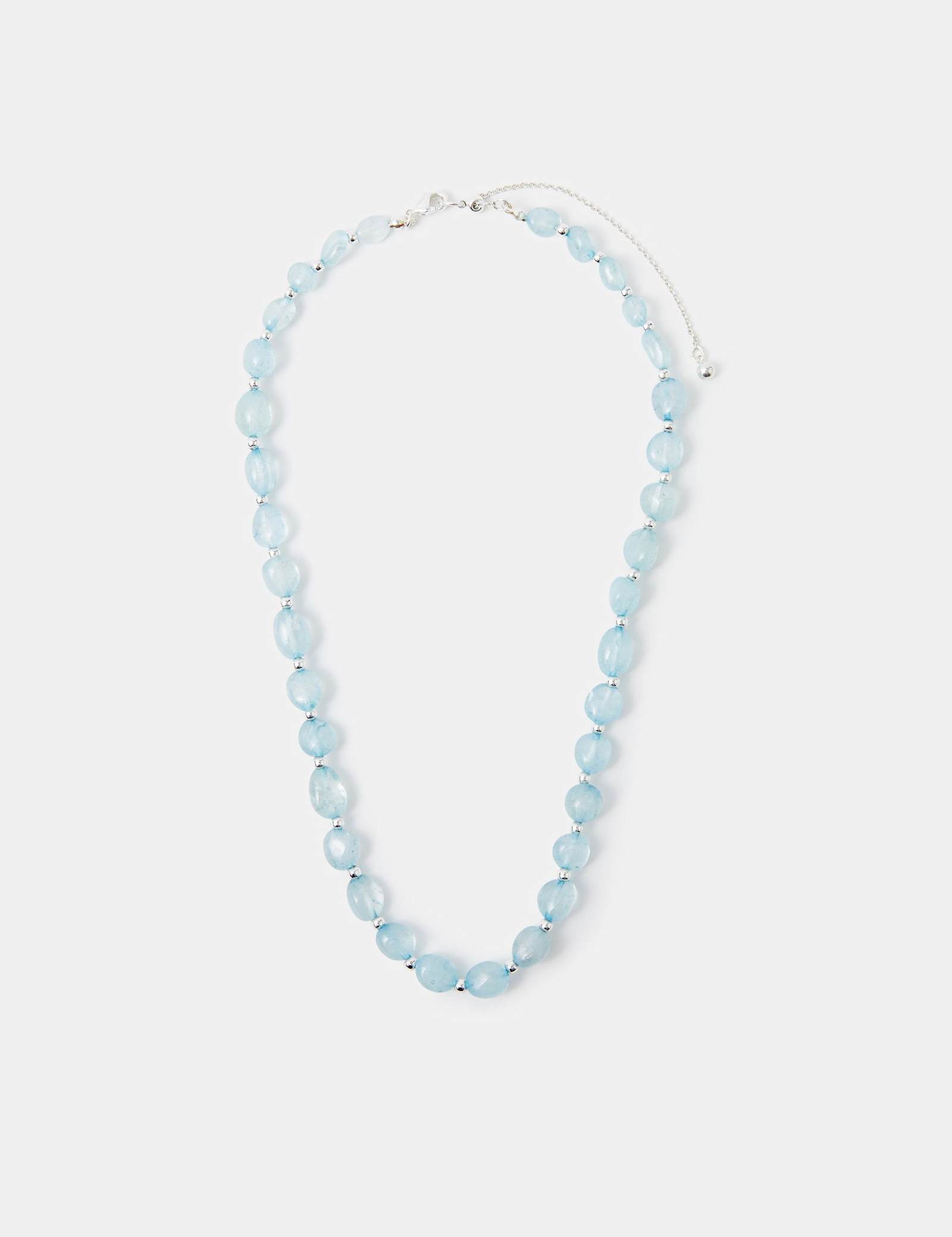 Sterling Silver Plated Pebbled Necklace - image 3