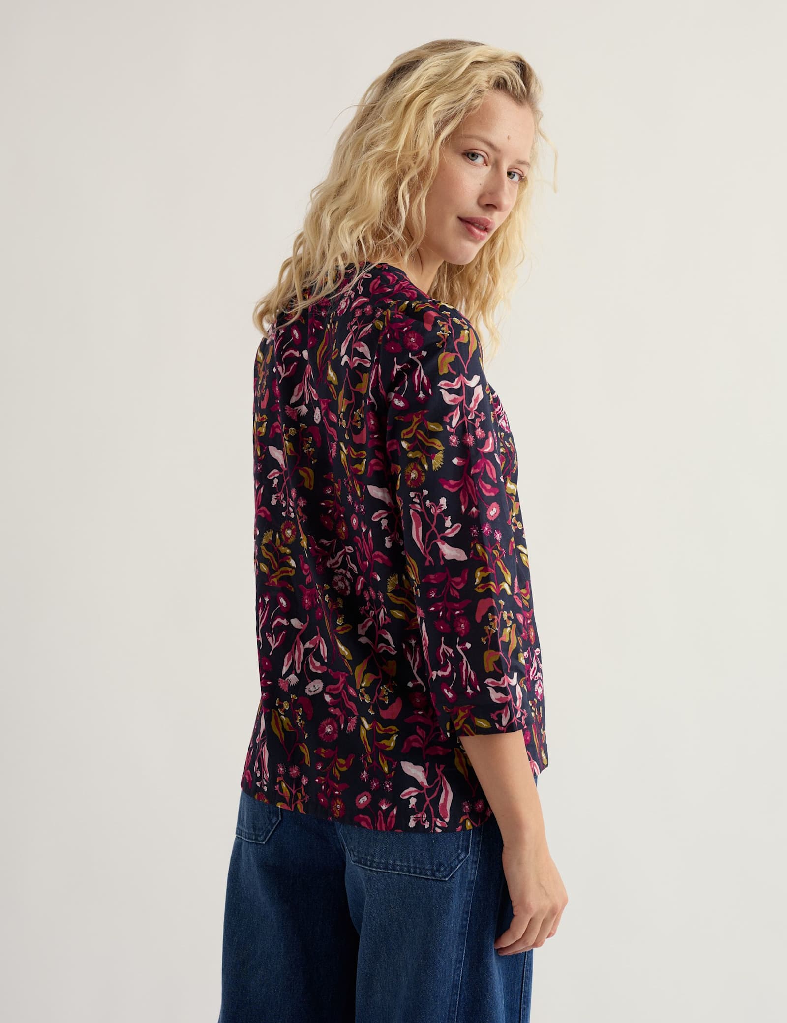 Pure Cotton Jersey Floral Top - image 4