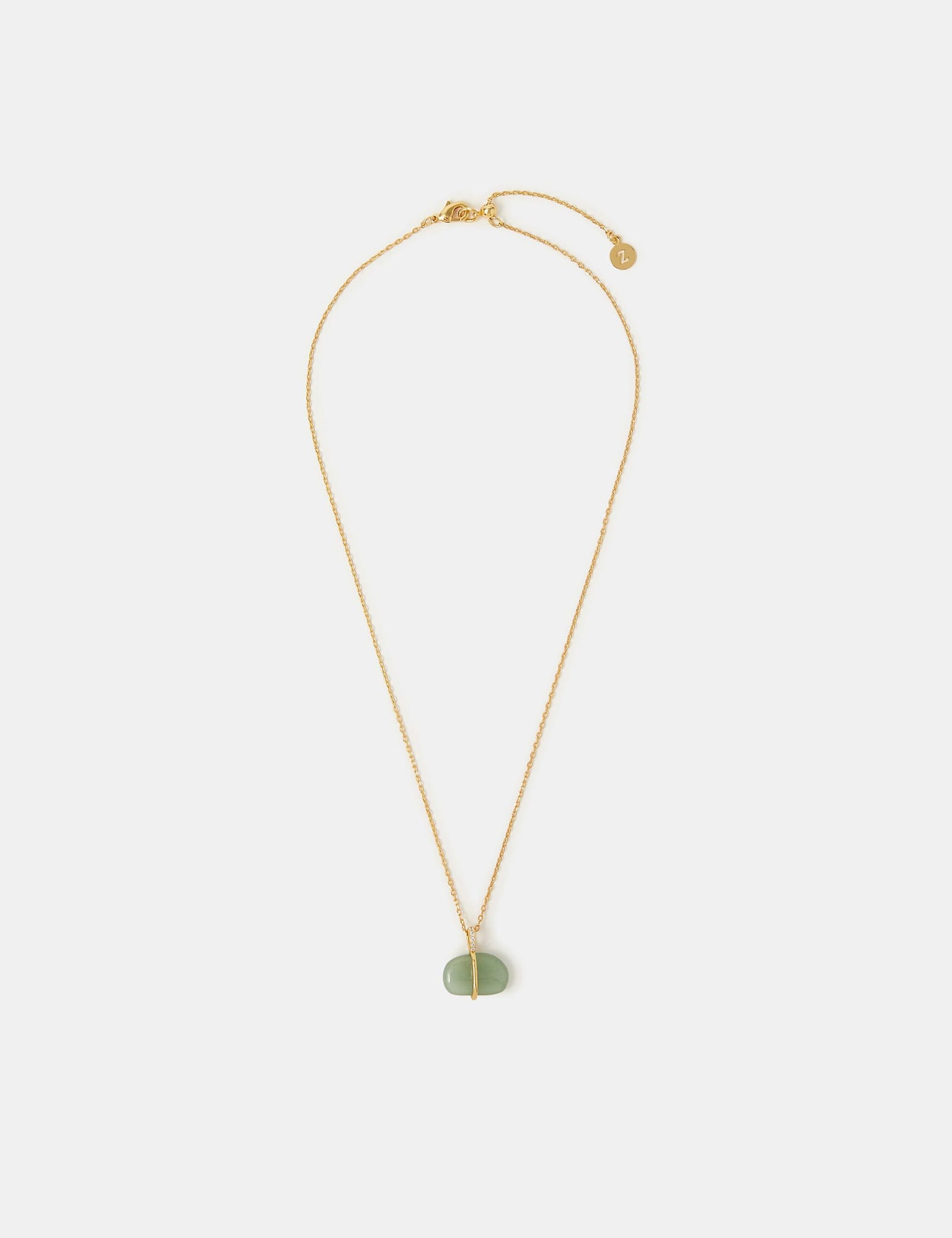 14ct Gold Plated Pebble Pendant Necklace - image 3