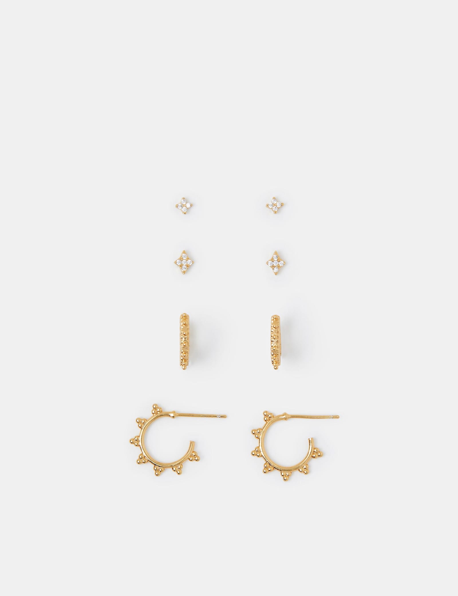 14ct Gold Plated Flower Earrings - image 3