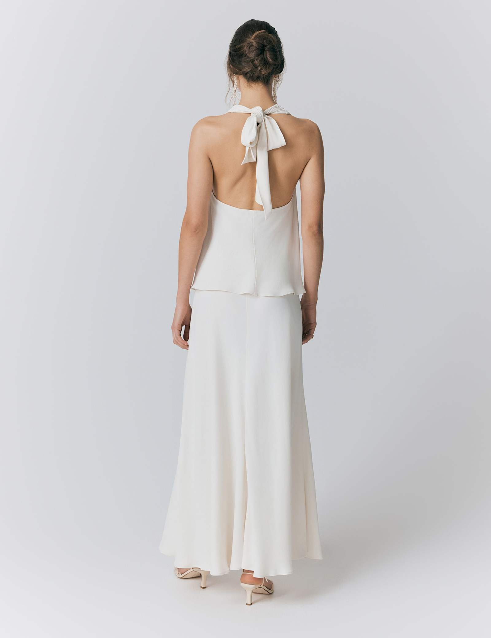 Satin Maxi Slip Skirt - image 4