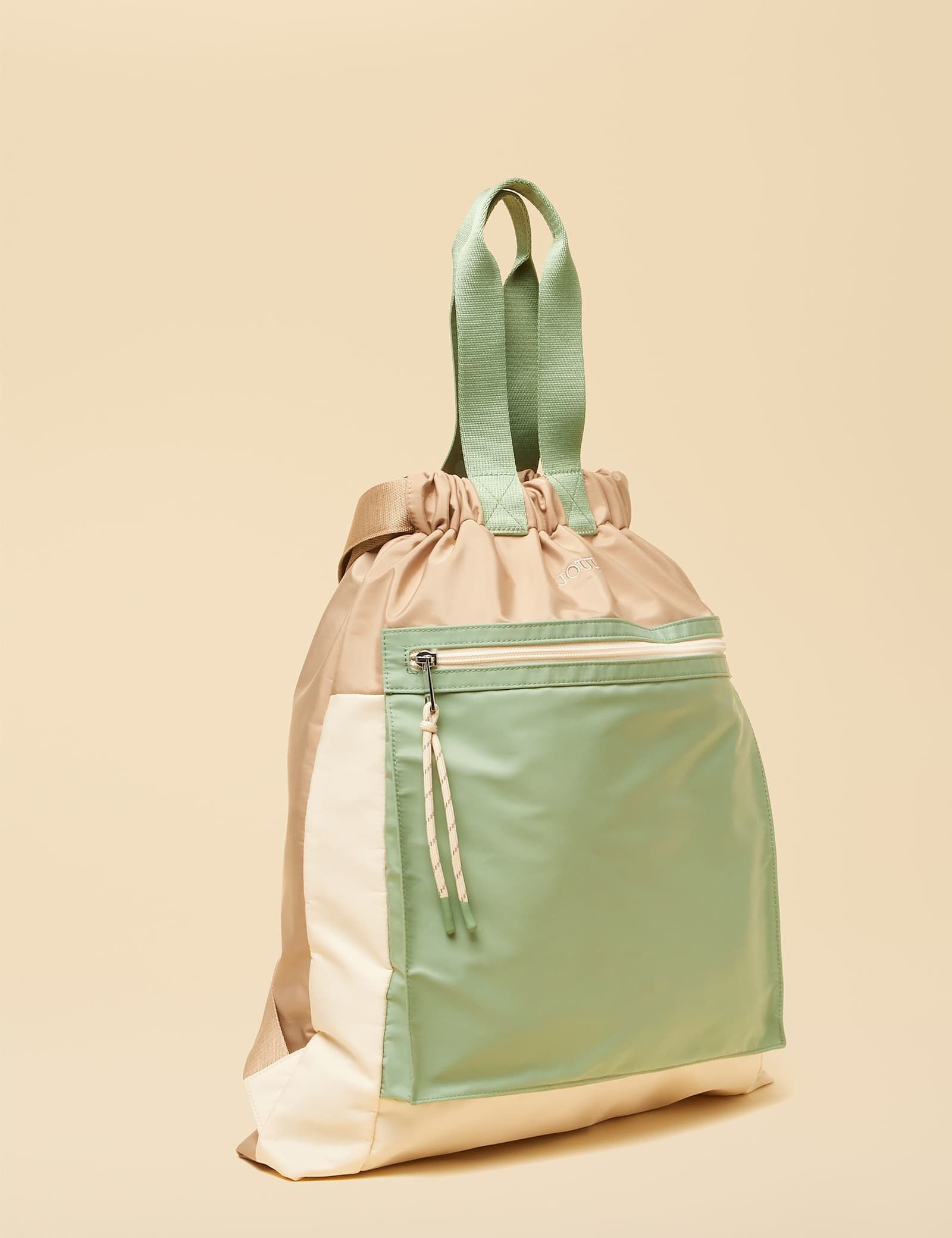 Colour Block Drawstring Backpack - image 3