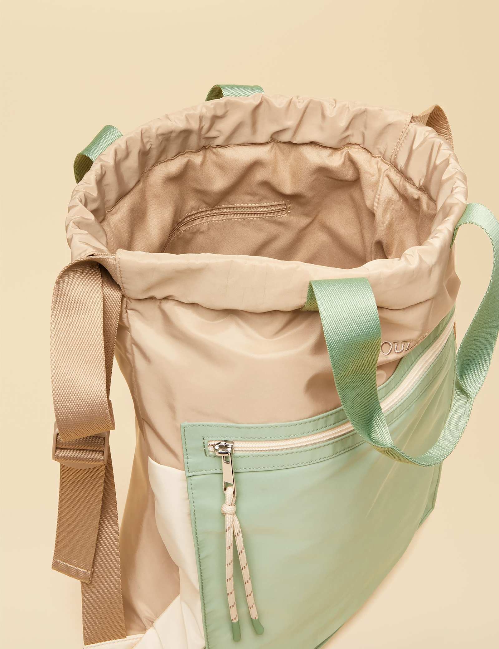 Colour Block Drawstring Backpack - image 5