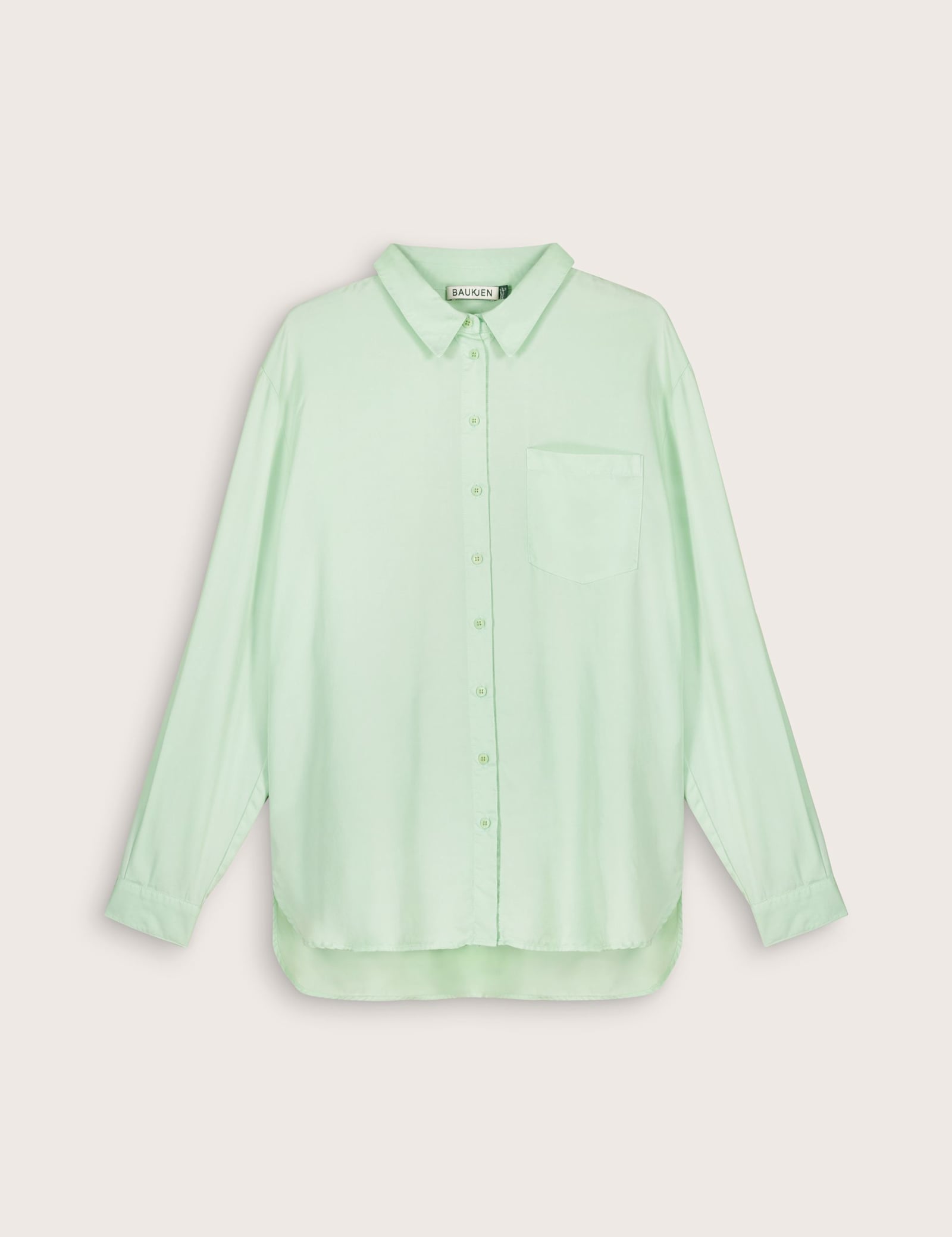 Pure Lyocell Collared Relaxed Shirt - image 1