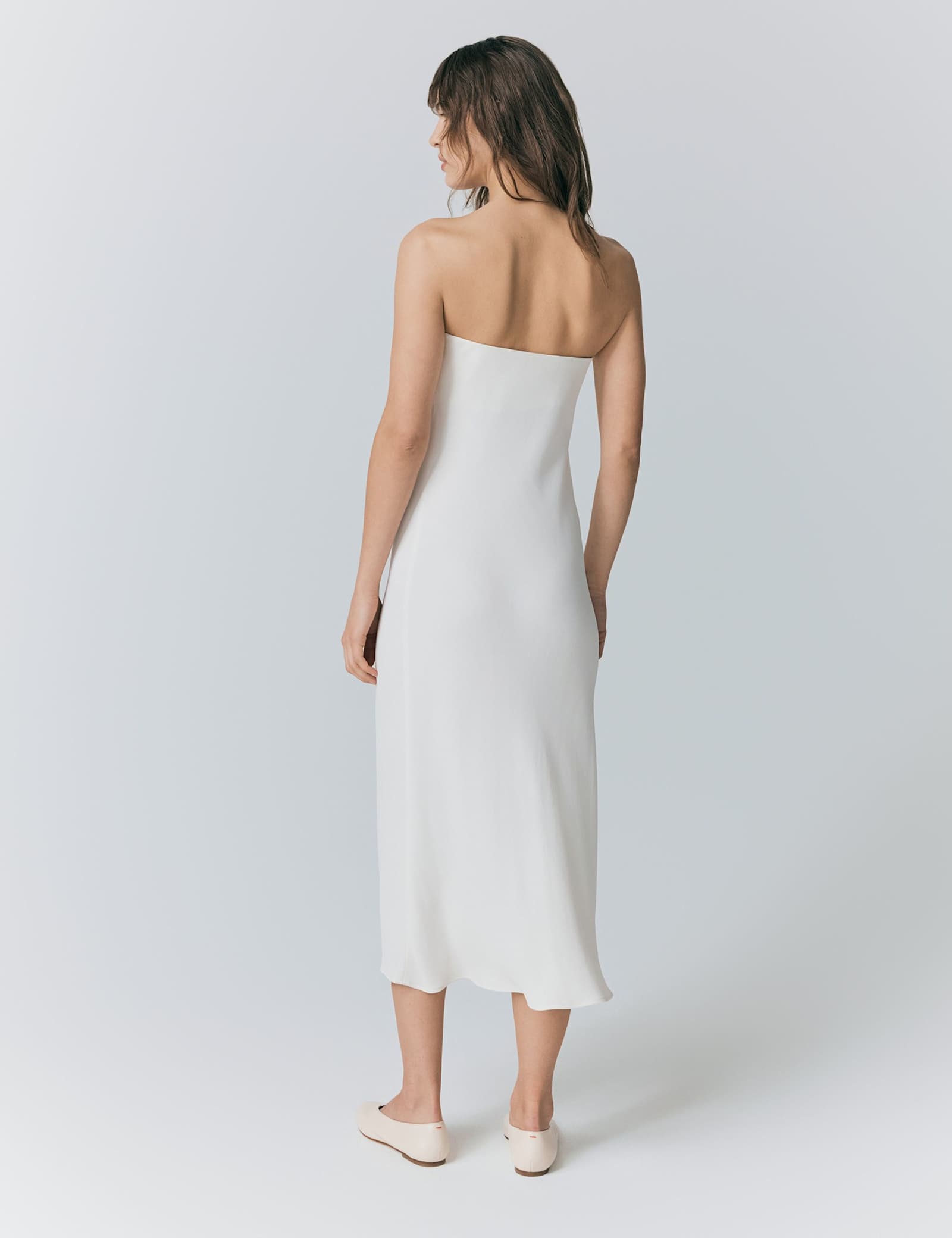 Crepe Bandeau Midaxi Bodycon Dress - image 2