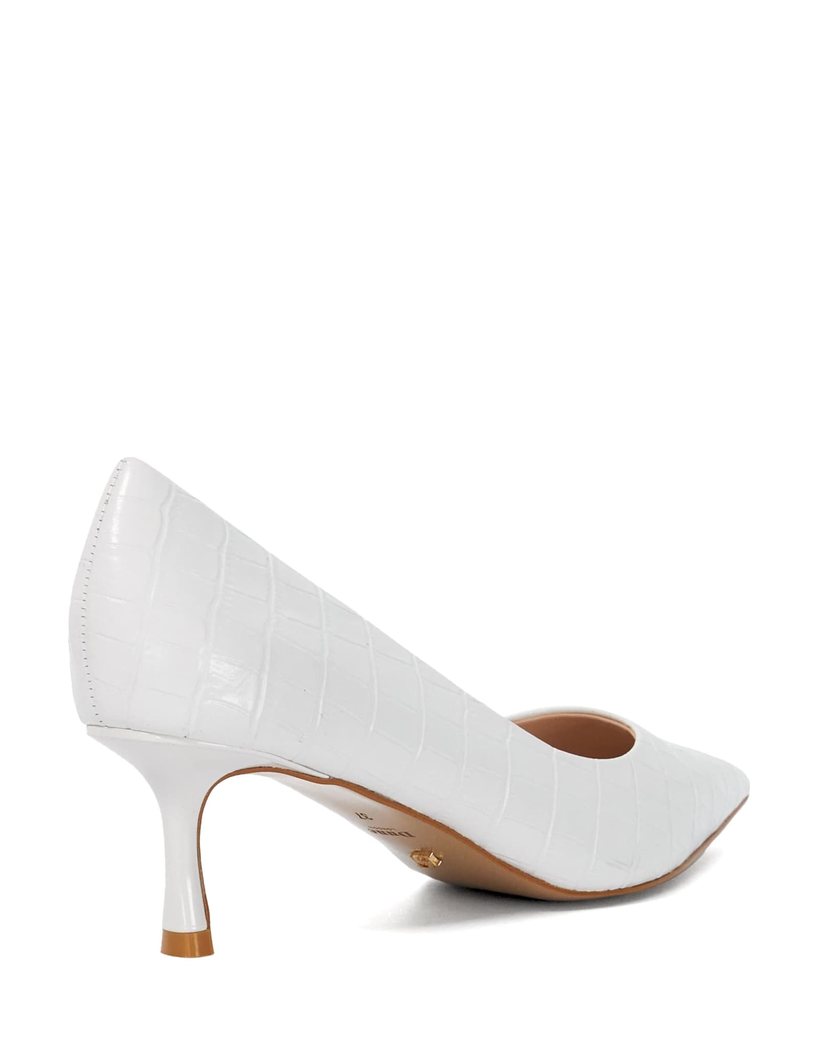 Leather Metallic Kitten Heel Court Shoes - image 3