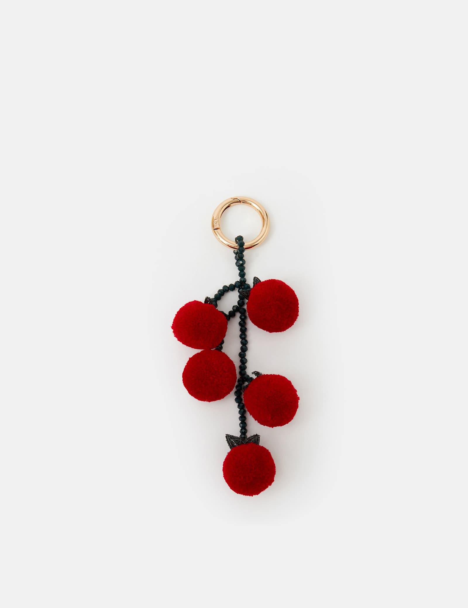 Fluffy Tomato Bag Charm - image 1