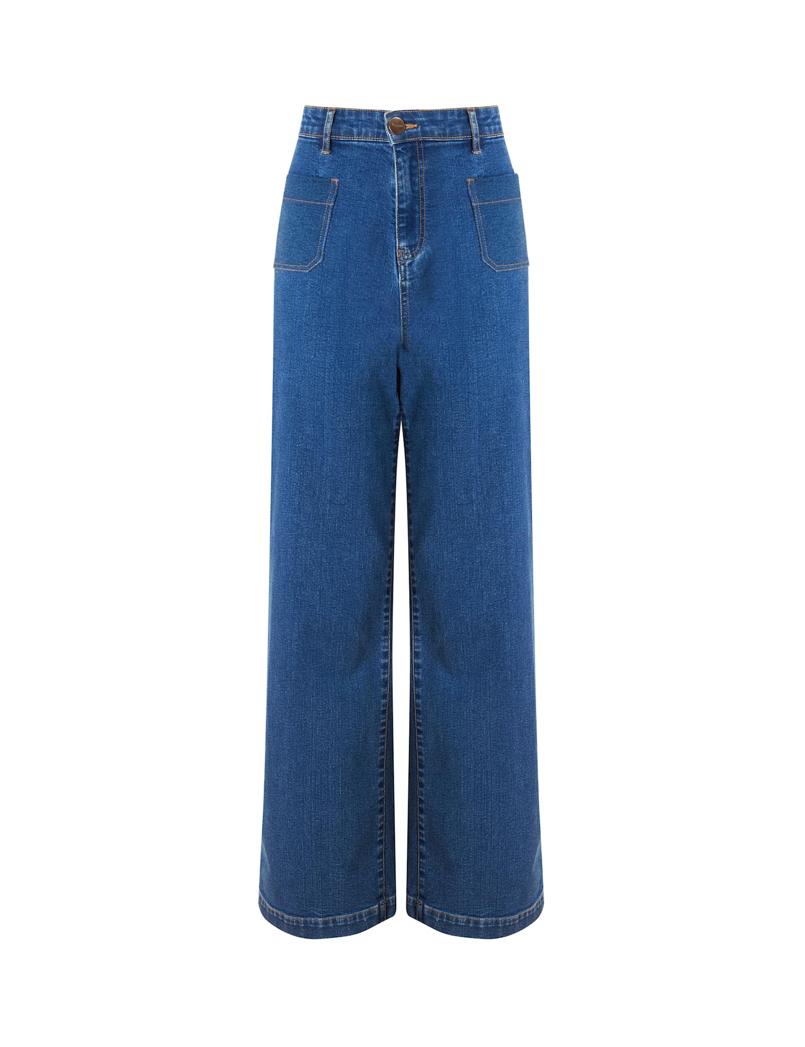 High Waisted Wide Leg Jeans - image 1