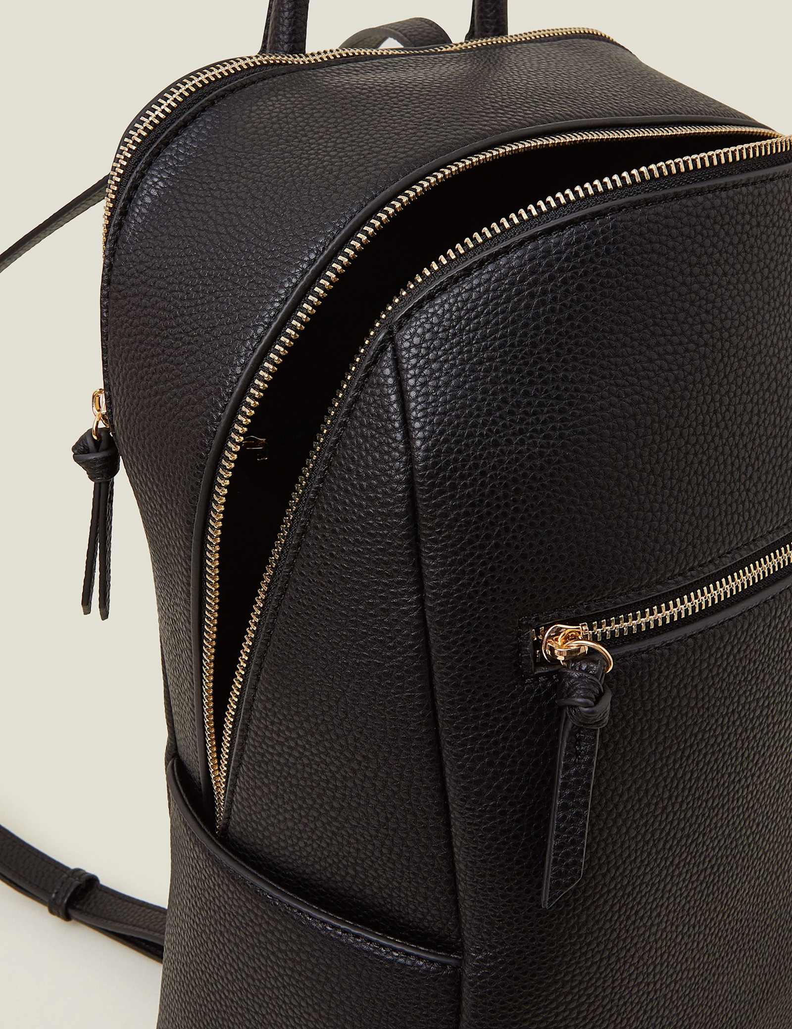 Faux Leather Zip Around Backpack - image 3