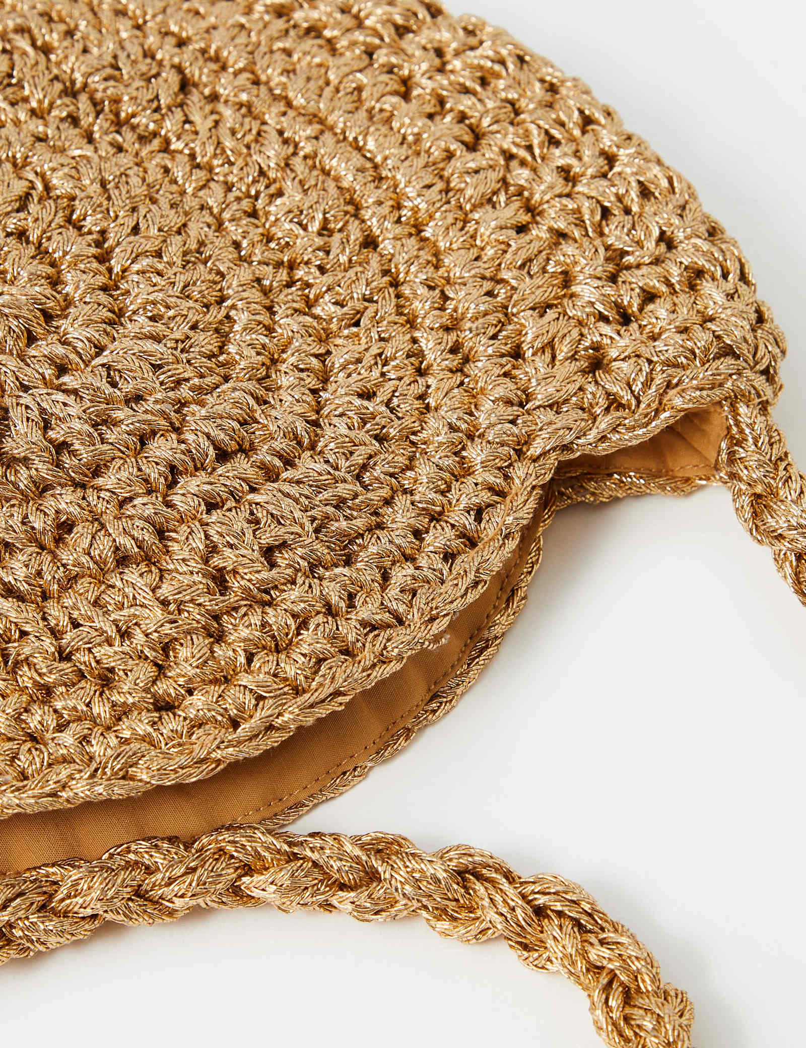 Metallic Braided Cross Body Bag - image 2