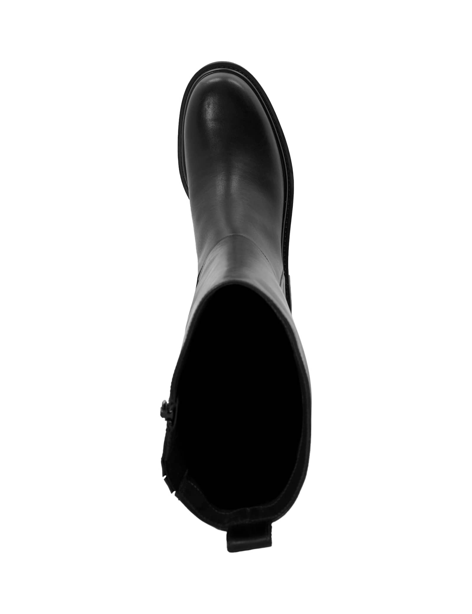 Leather Cleated Flat Knee High Boots - image 3