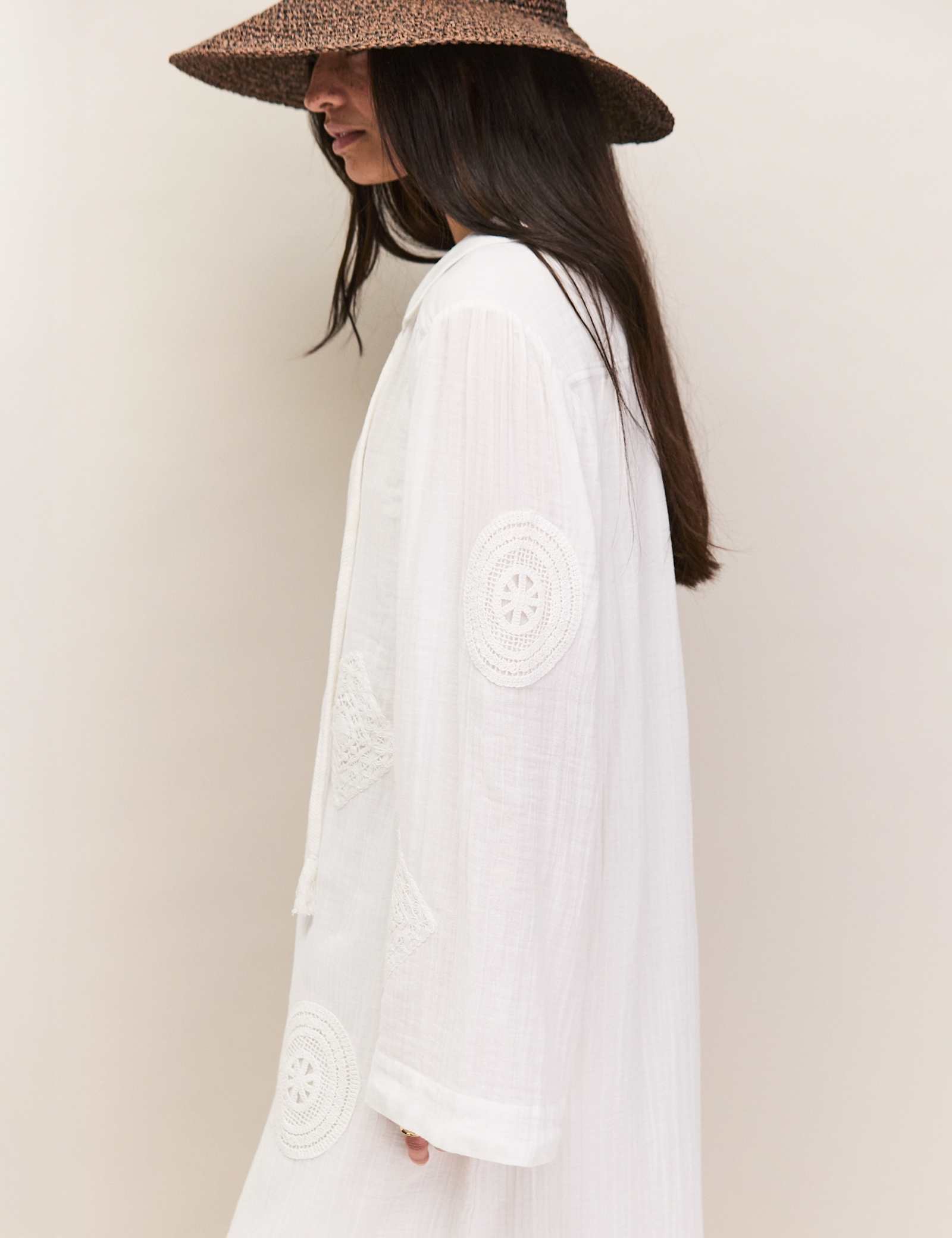 Pure Cotton Patchwork Midaxi Shirt Dress - image 5