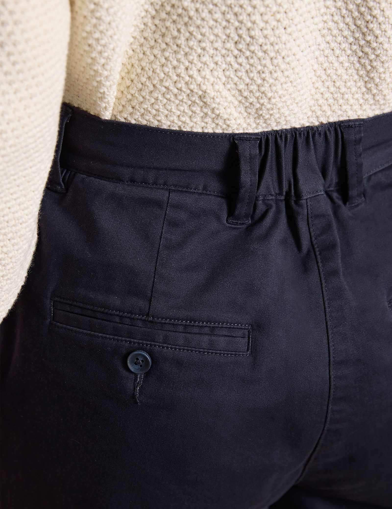 Cotton Rich Wide Leg Cropped Chinos - image 4