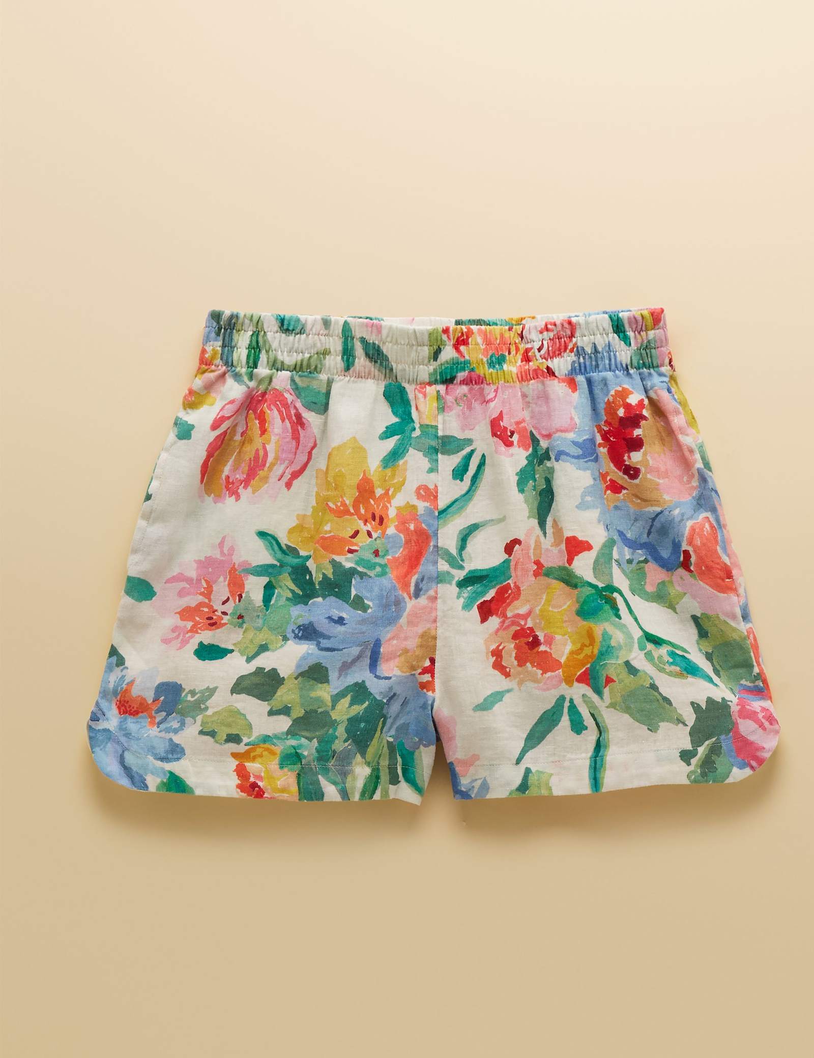 Pure Linen Floral Shorts - image 1