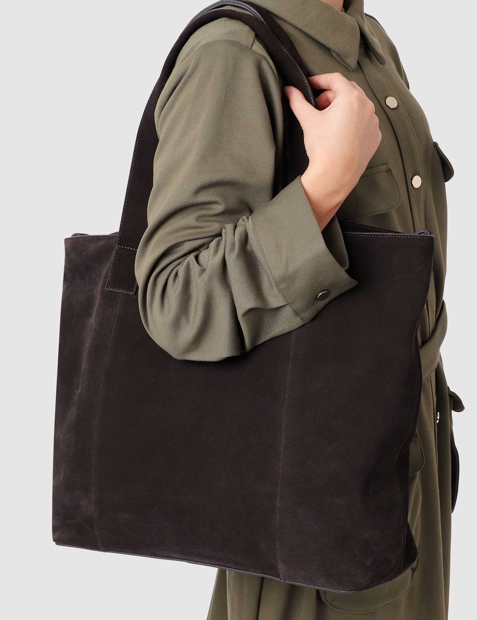 Suede Shoulder Bag - image 1