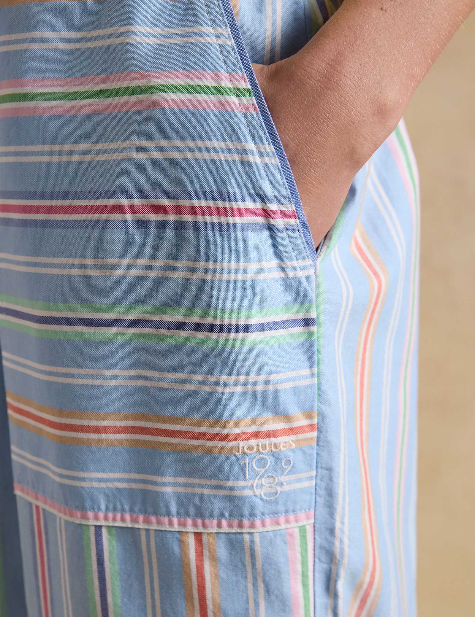 Pure Cotton Striped Wide Leg Trousers - image 4