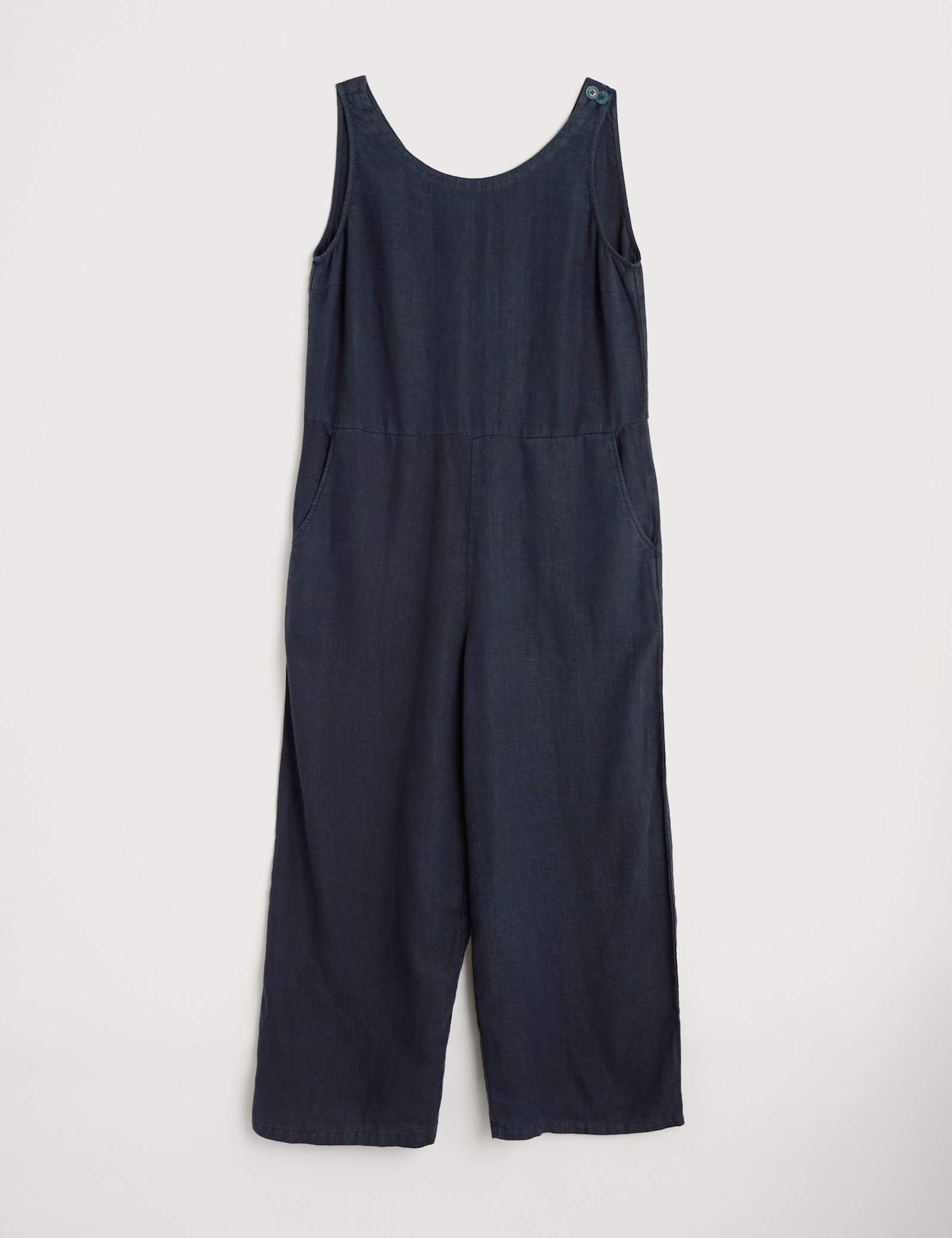 Pure Linen Sleeveless Jumpsuit - image 2