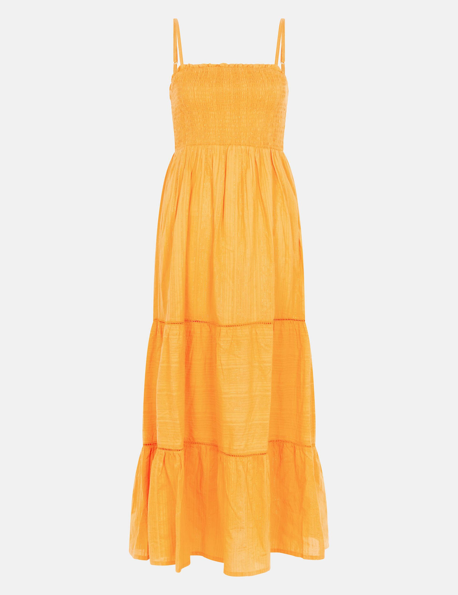 Cotton Rich Maxi Smock Beach Dress - image 1