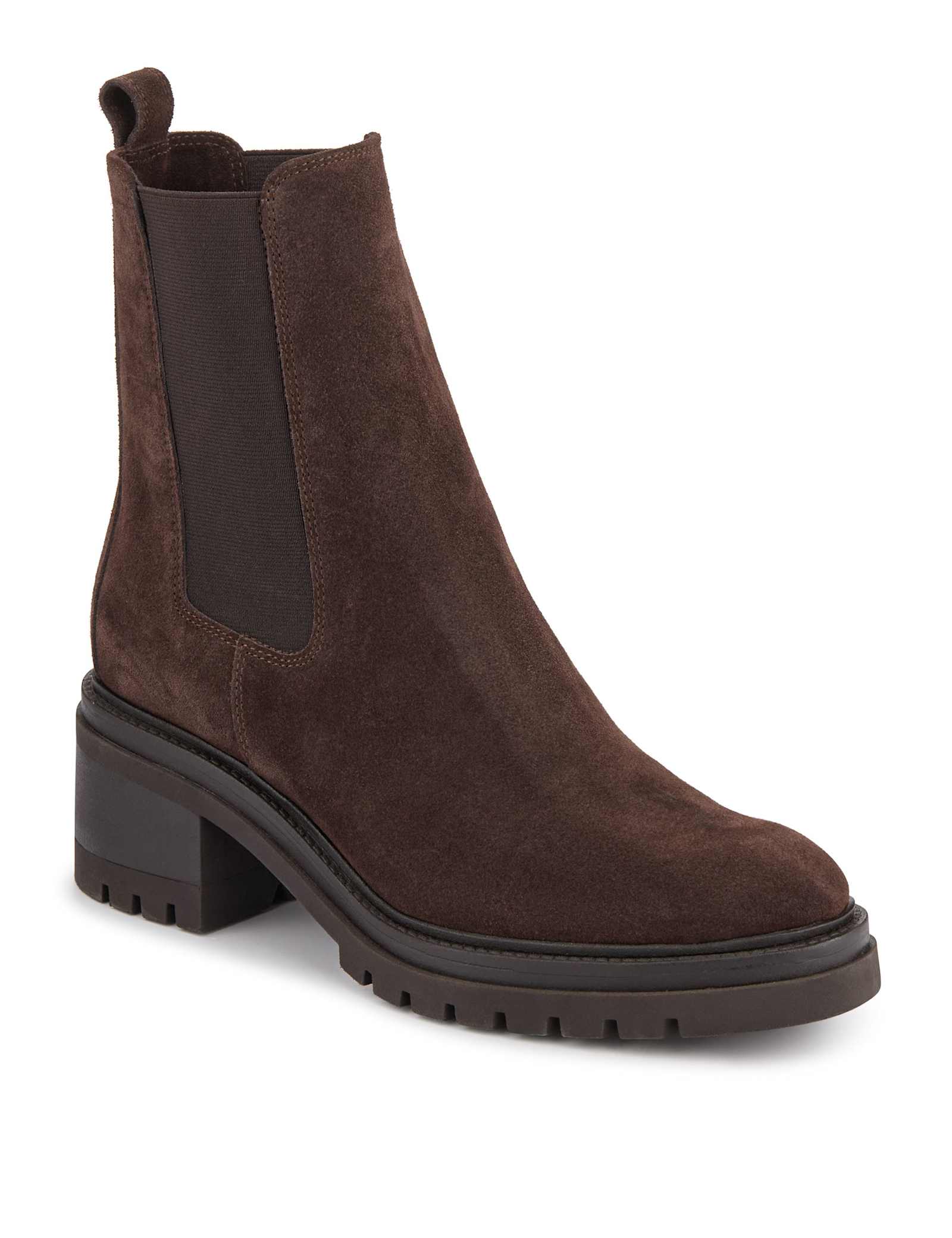 Suede Block Heel Chelsea Boots - image 5