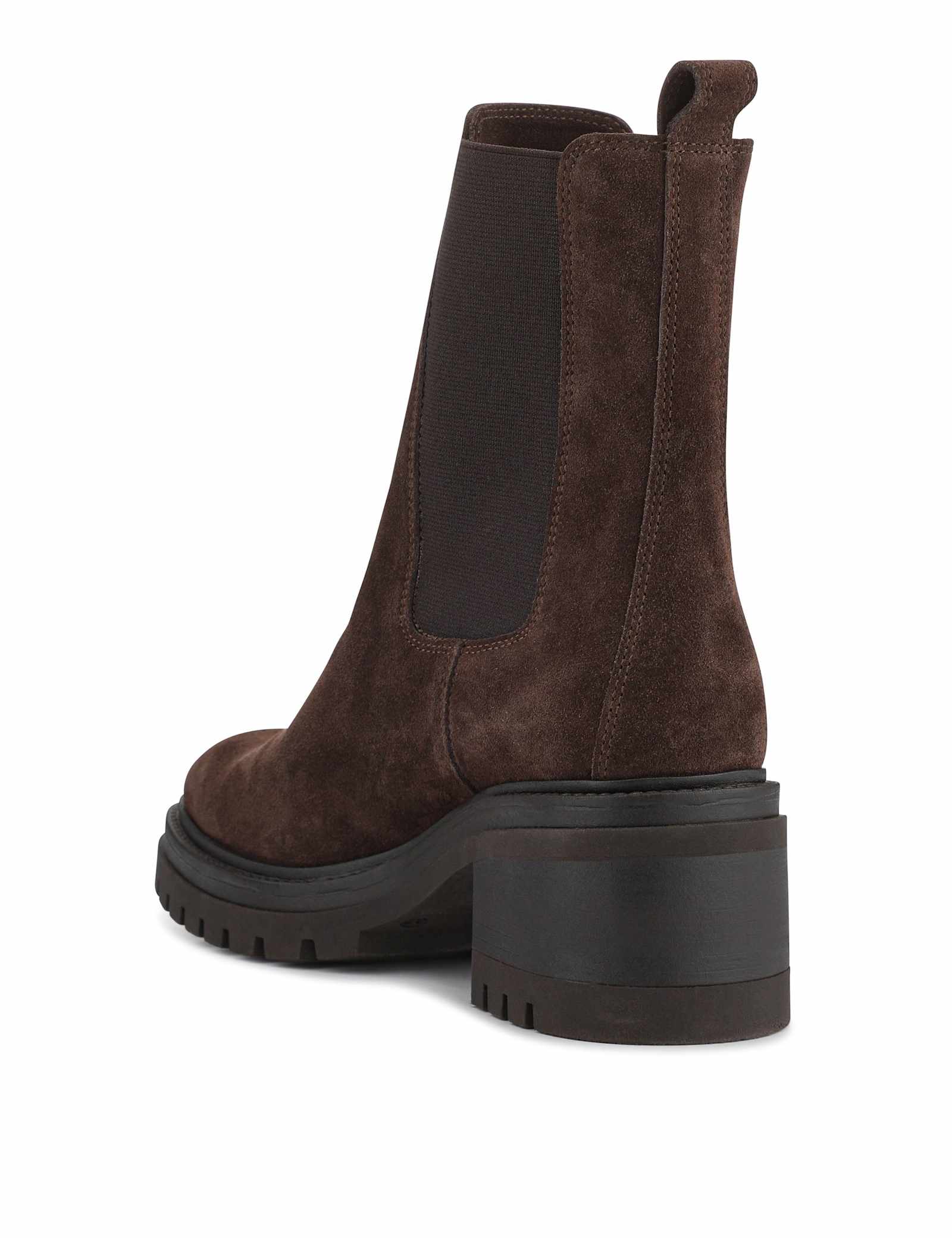 Suede Block Heel Chelsea Boots - image 4