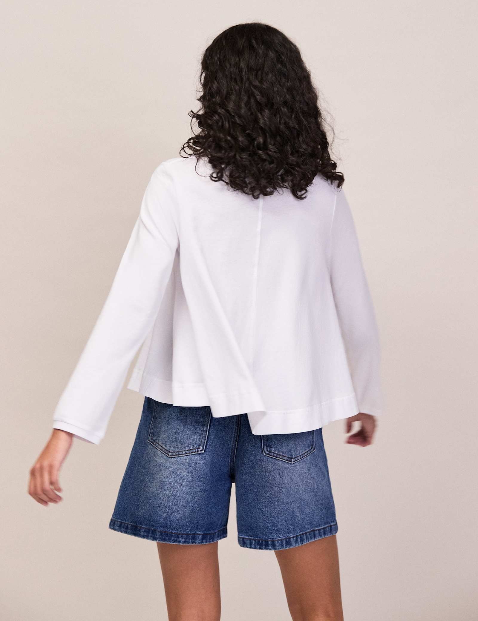 Pure Cotton Draped Relaxed Top - image 2