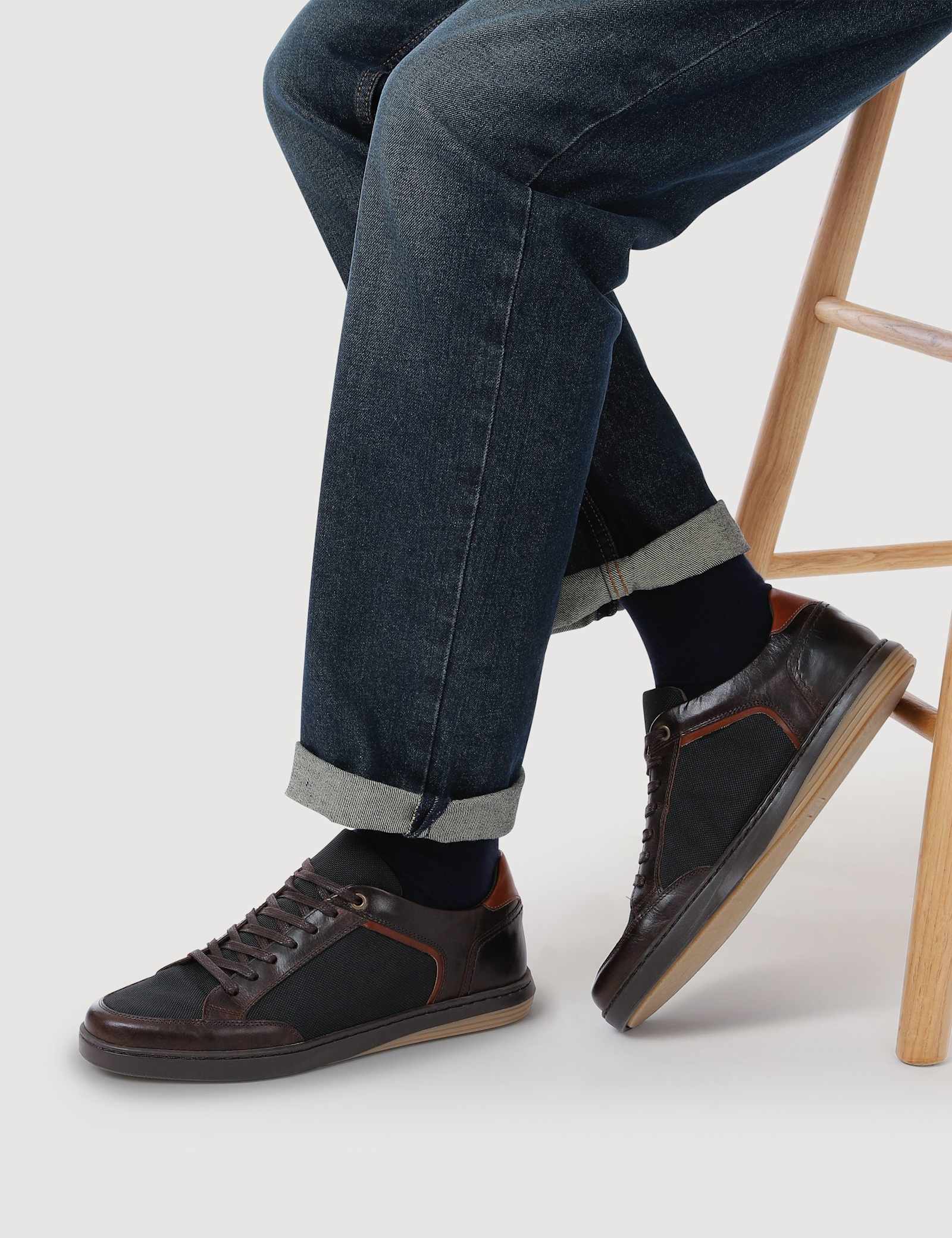 Leather Lace Up Trainers - image 3