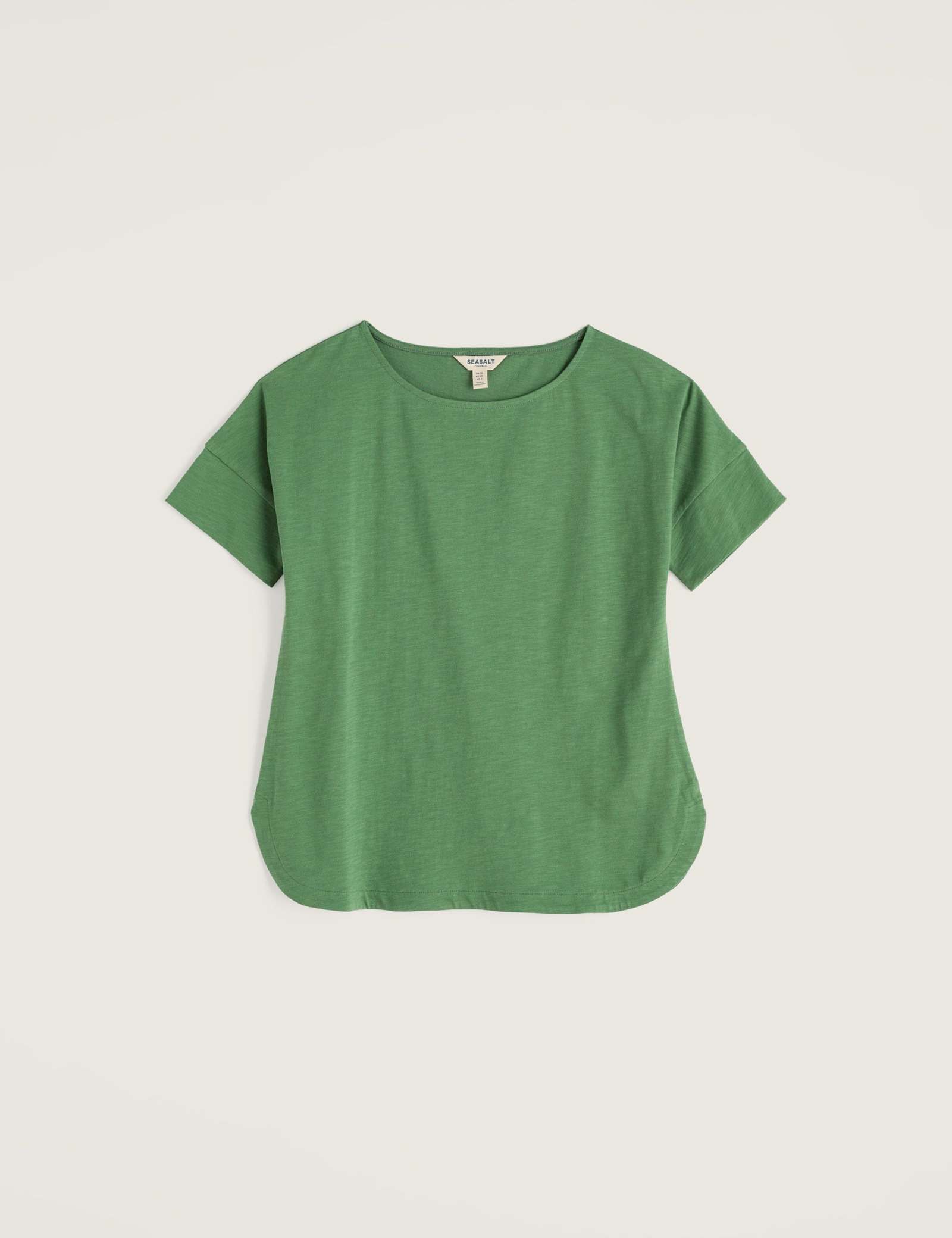 Pure Cotton Slash Neck Relaxed T-Shirt - image 5