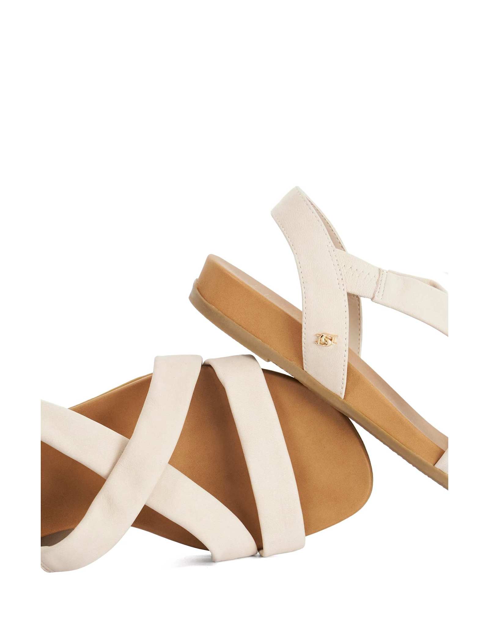 Wide Fit Suede Flat Slingback Sandals - image 2