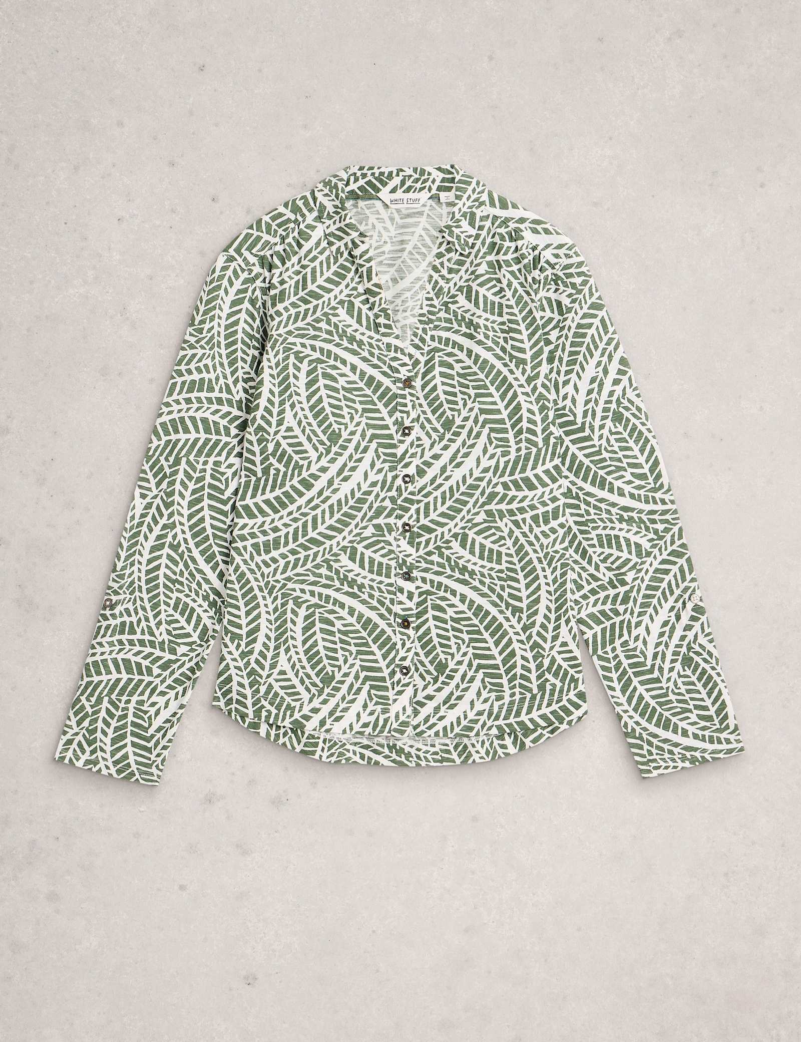 Pure Cotton Jersey Floral Shirt