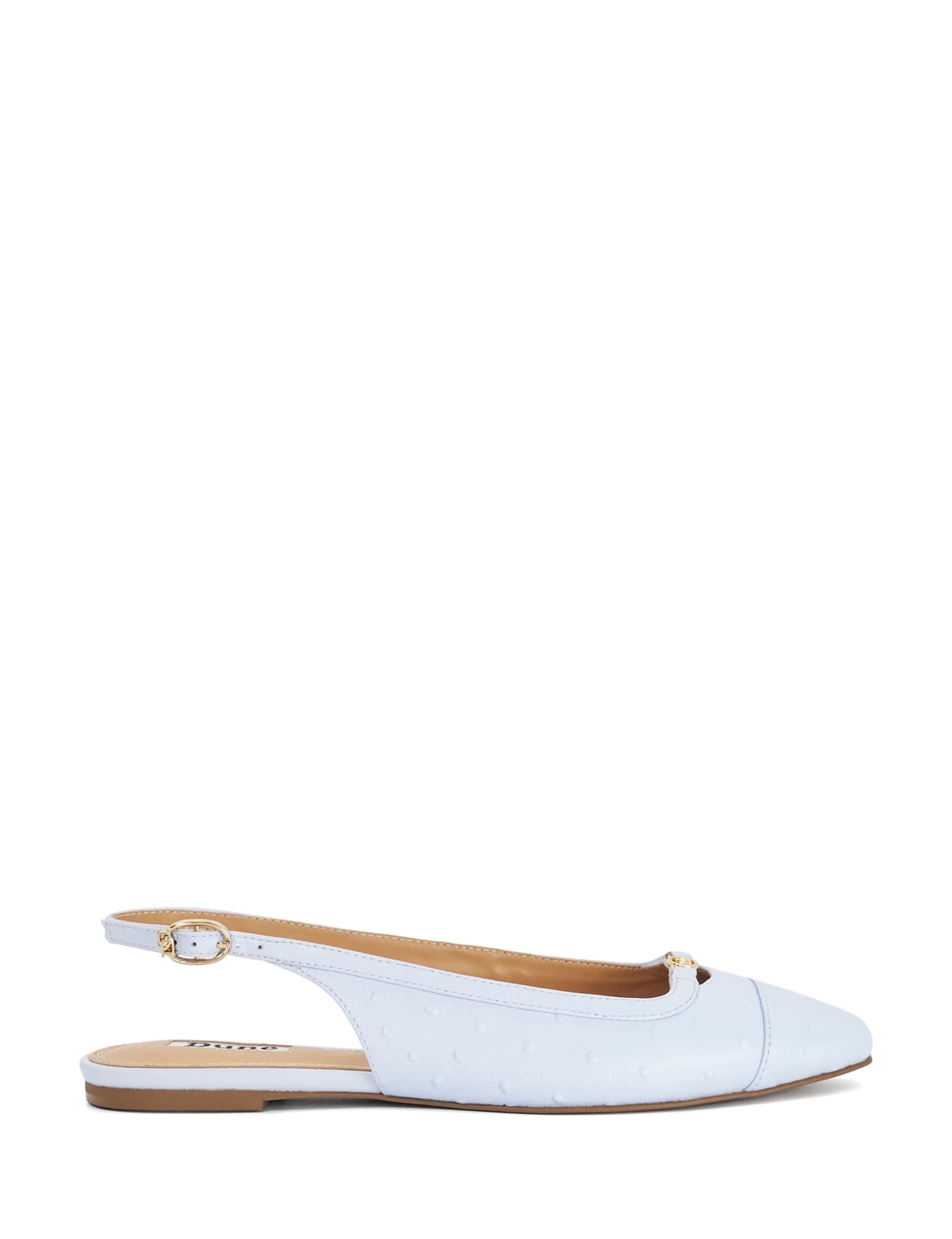 Leather Buckle Slingback Ballet Pumps - image 1