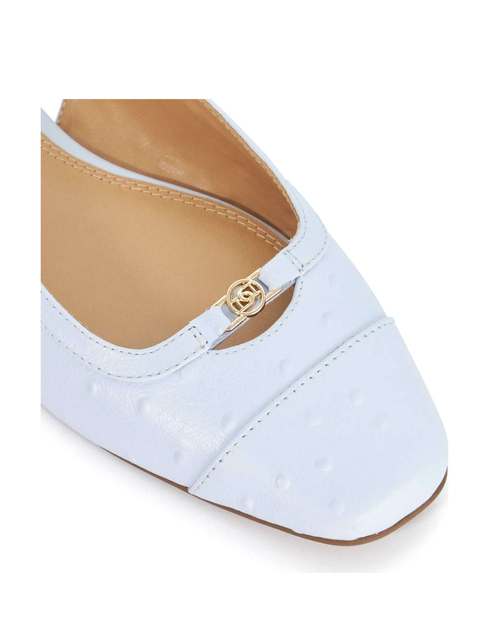 Leather Buckle Slingback Ballet Pumps - image 2