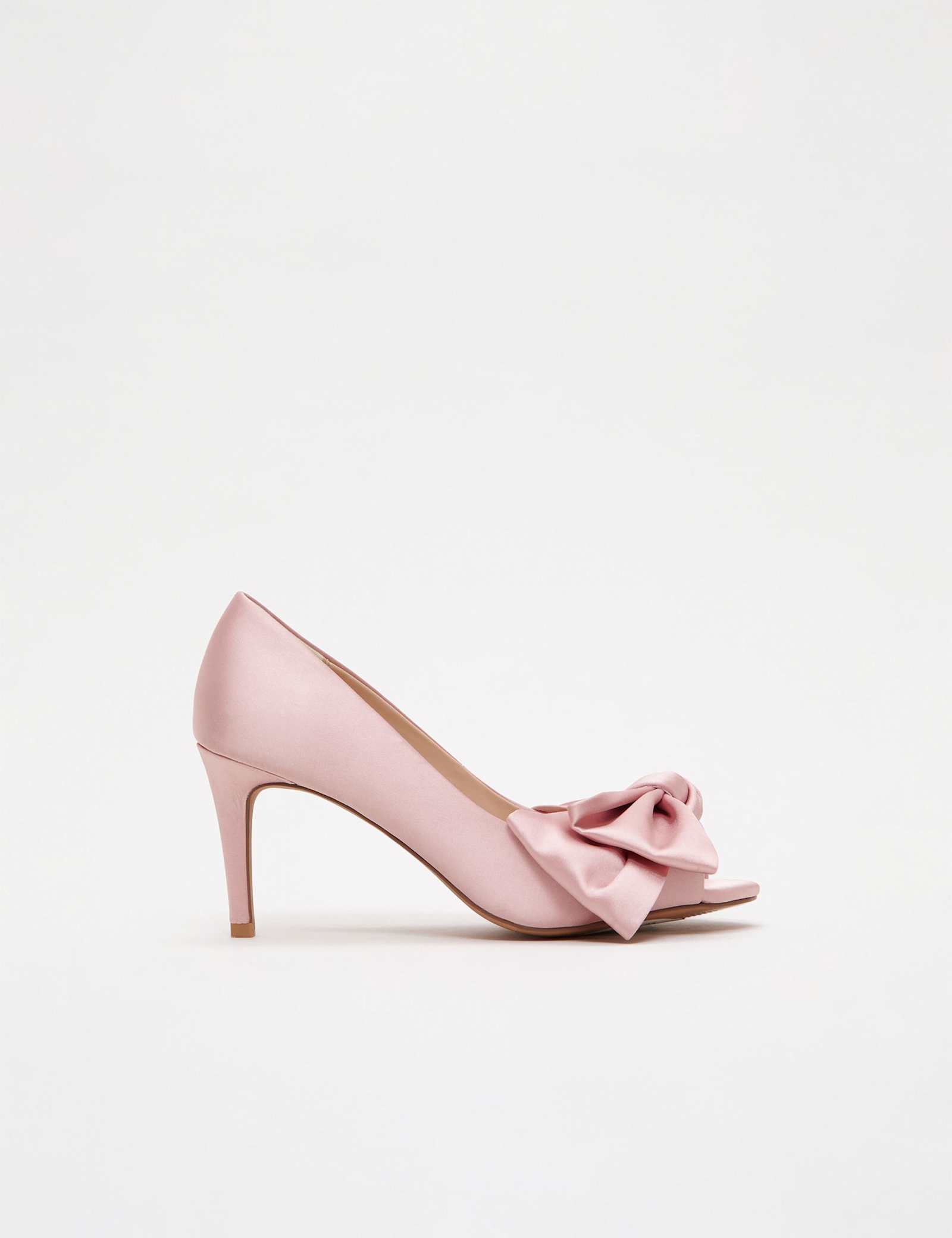 Satin Bow Stiletto Heel Court Shoes - image 1