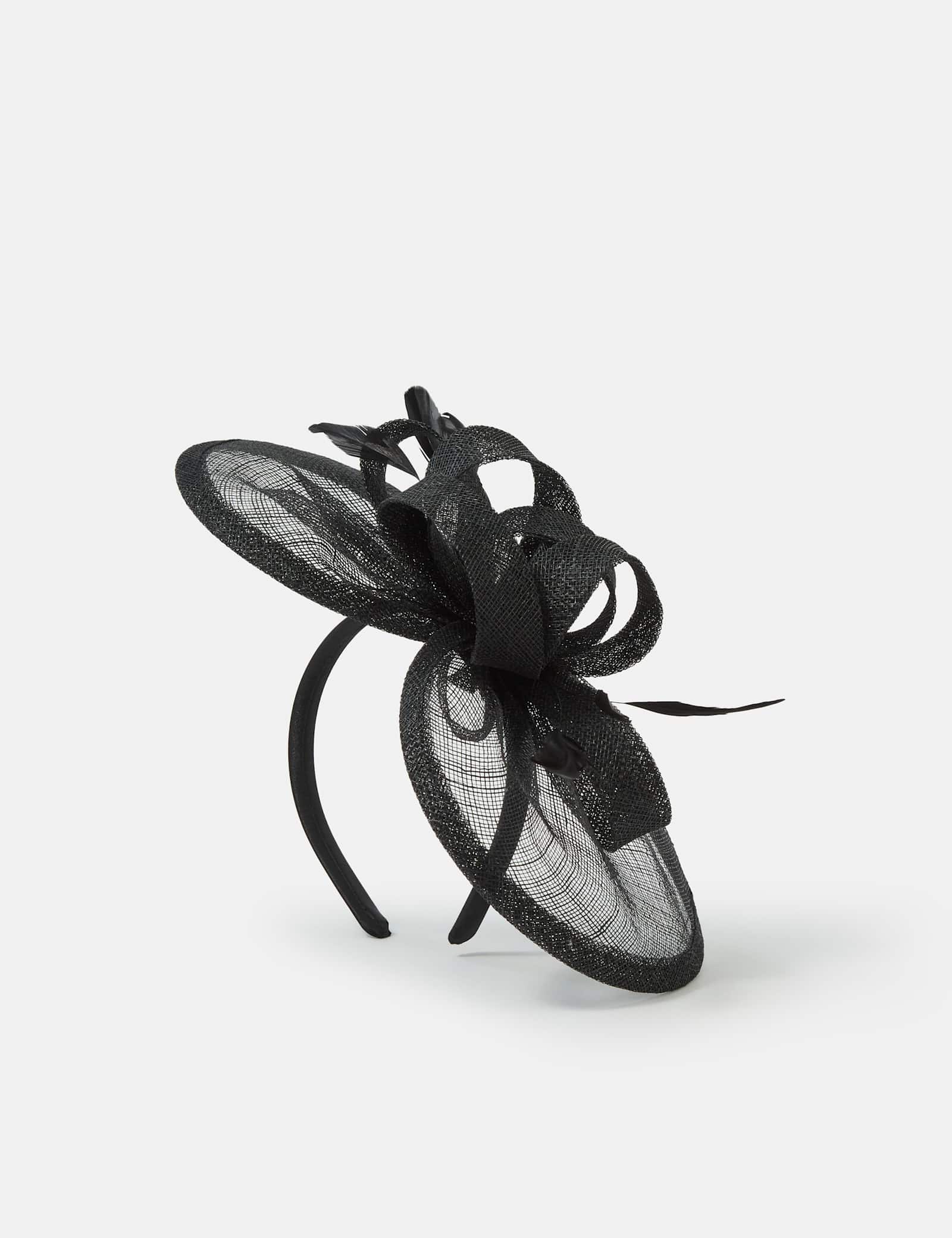 Bow Feather Disc Fascinator - image 1