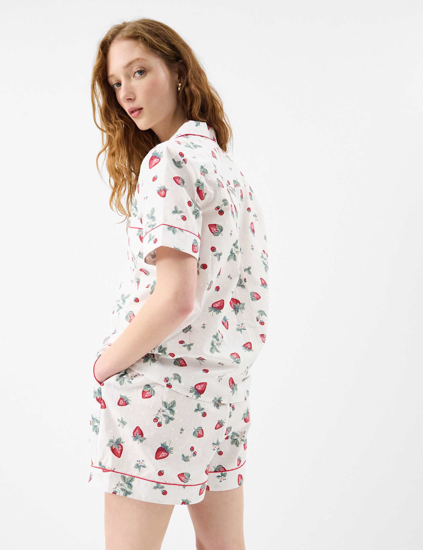Pure Cotton Strawberry Shortie Set - image 3