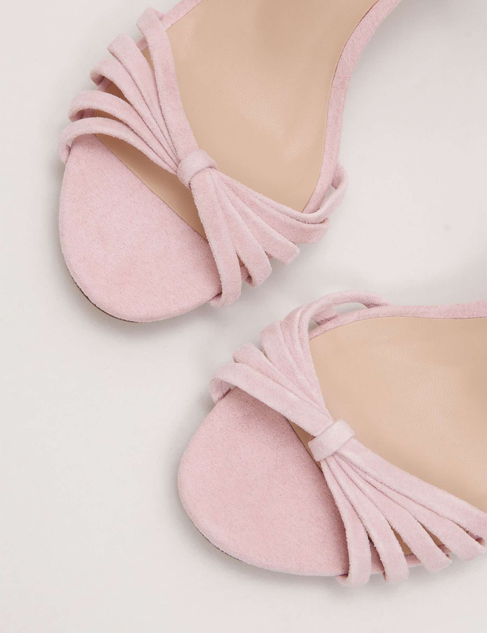Suede Strappy Kitten Heel Sandals - image 5