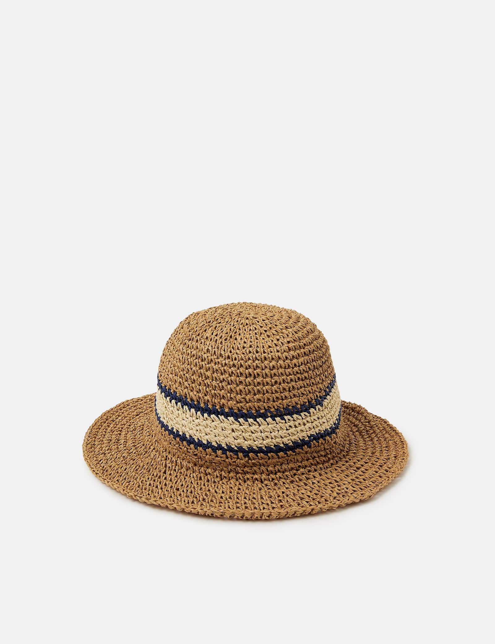 Woven Varsity Stripe Bucket Hat - image 1